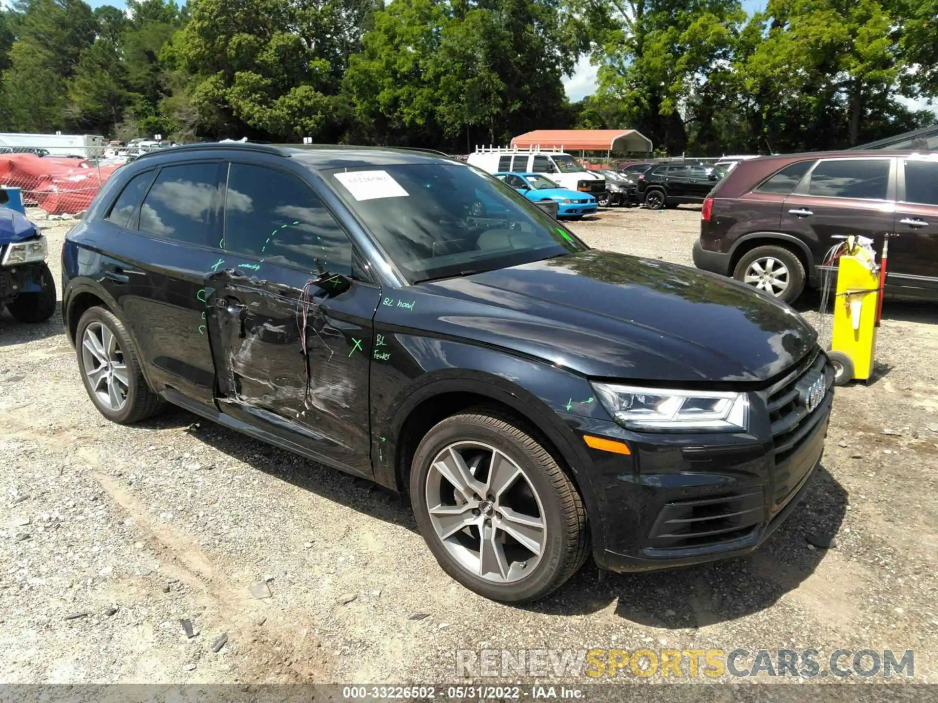 1 Фотография поврежденного автомобиля WA1BNAFY3K2071546 AUDI Q5 2019