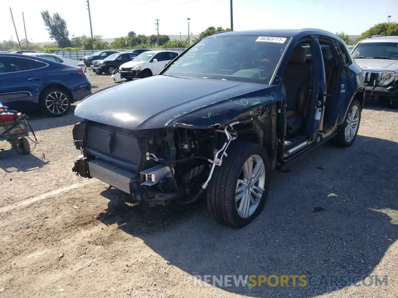 2 Photograph of a damaged car WA1BNAFY3K2098066 AUDI Q5 2019