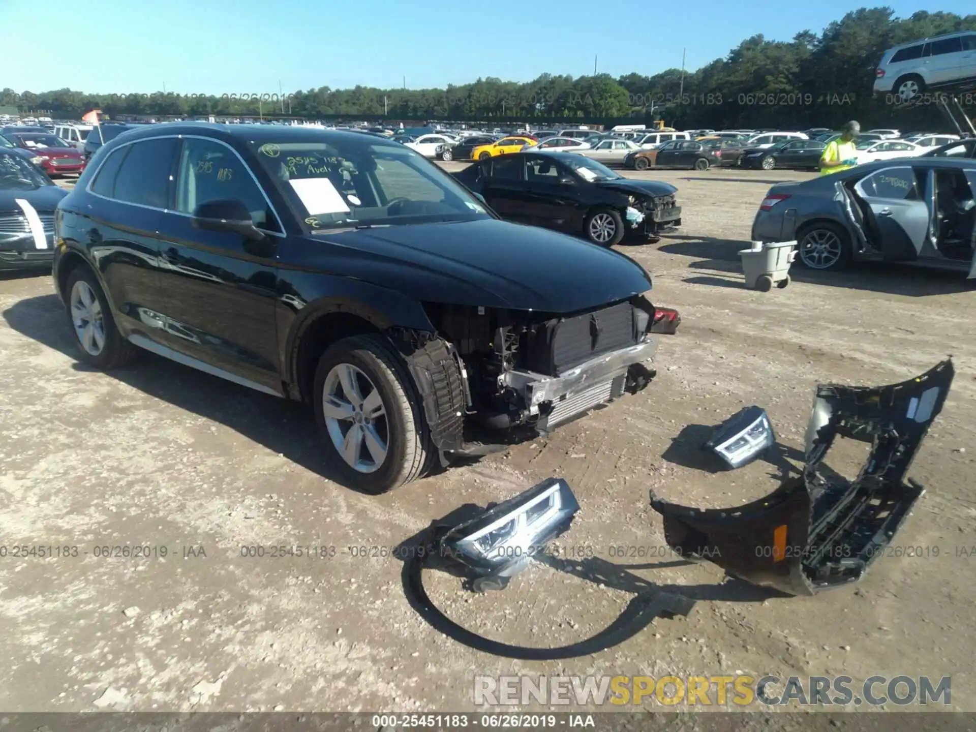 1 Photograph of a damaged car WA1BNAFY4K2017446 AUDI Q5 2019