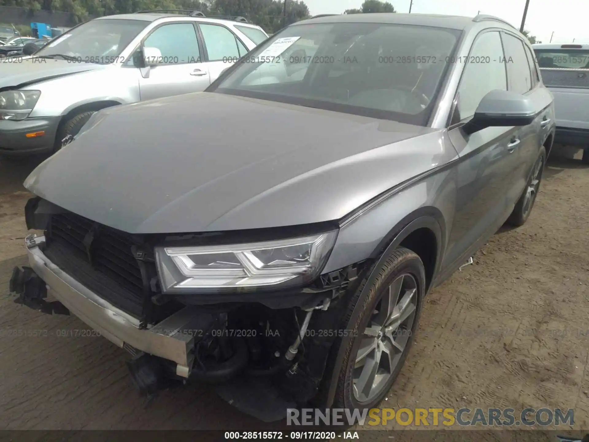 2 Фотография поврежденного автомобиля WA1BNAFY4K2095743 AUDI Q5 2019