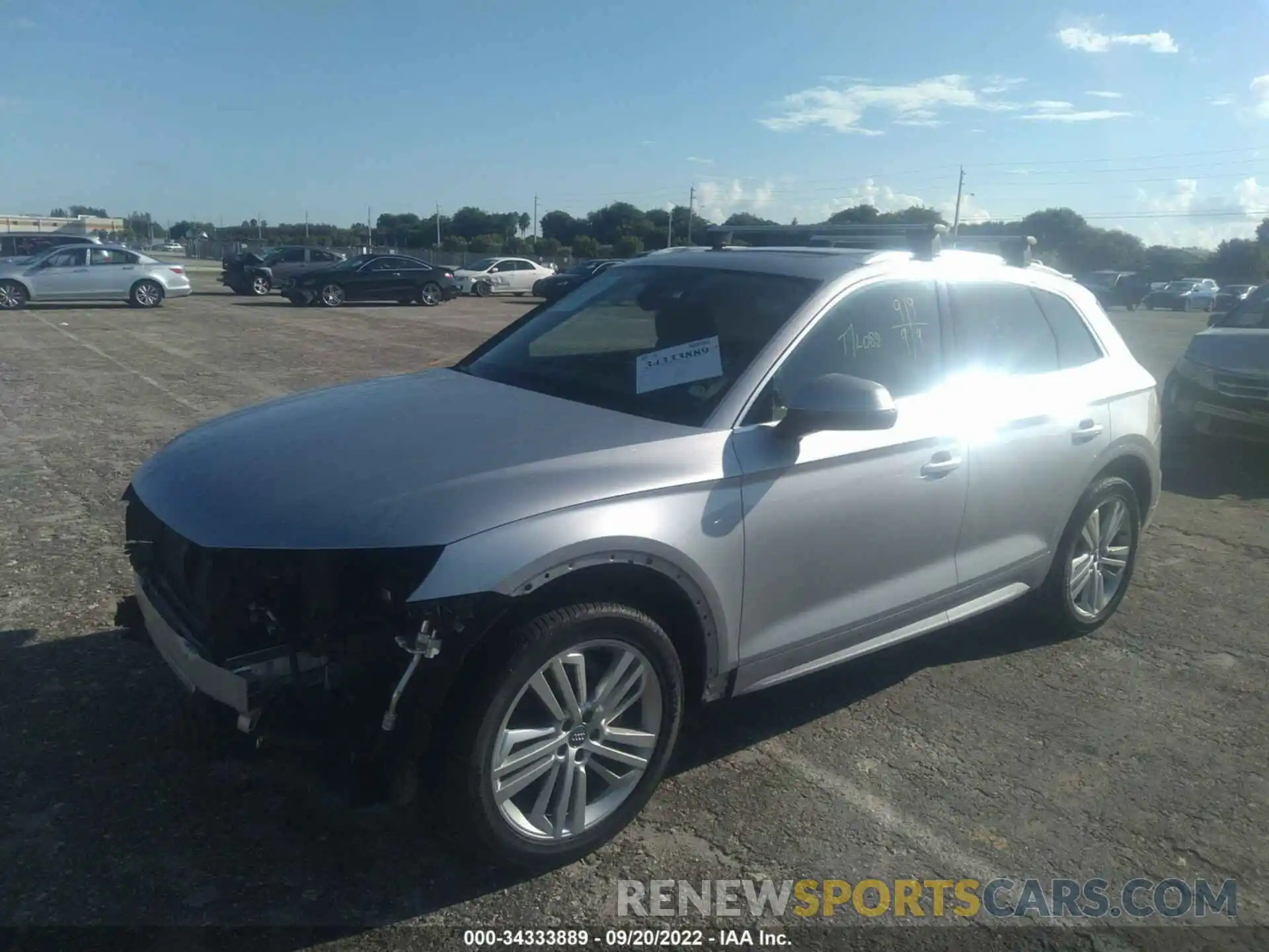 2 Фотография поврежденного автомобиля WA1BNAFY4K2100682 AUDI Q5 2019