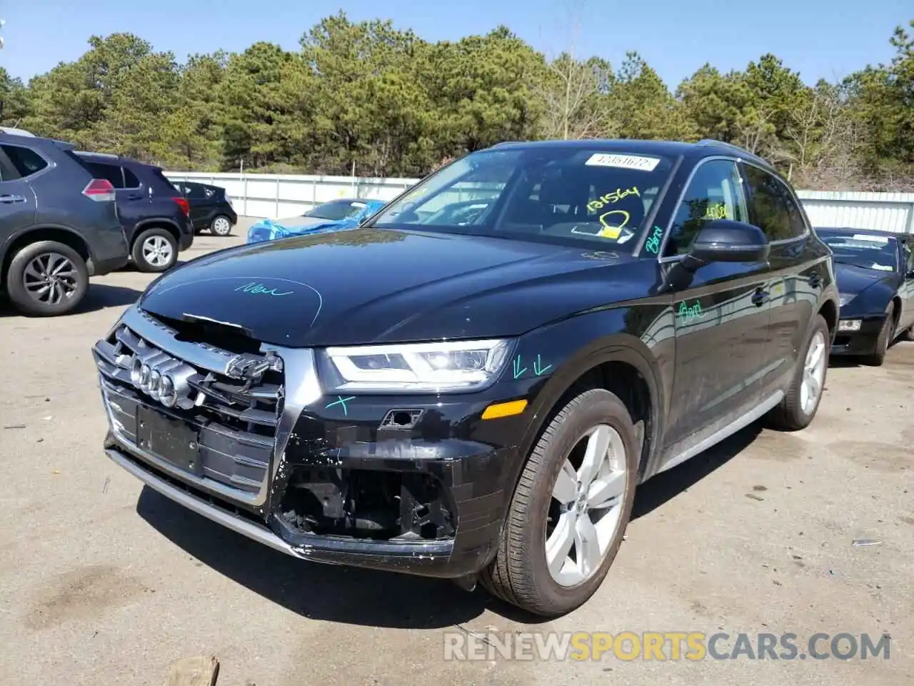 2 Photograph of a damaged car WA1BNAFY4K2121564 AUDI Q5 2019