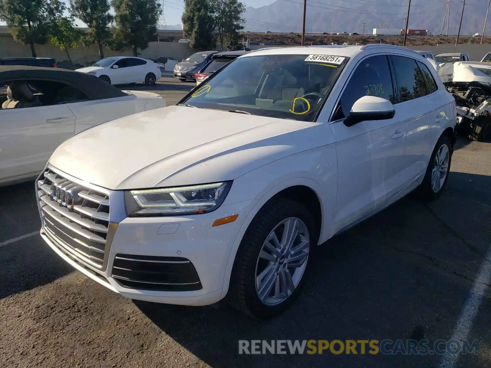 2 Photograph of a damaged car WA1BNAFY4K2144357 AUDI Q5 2019