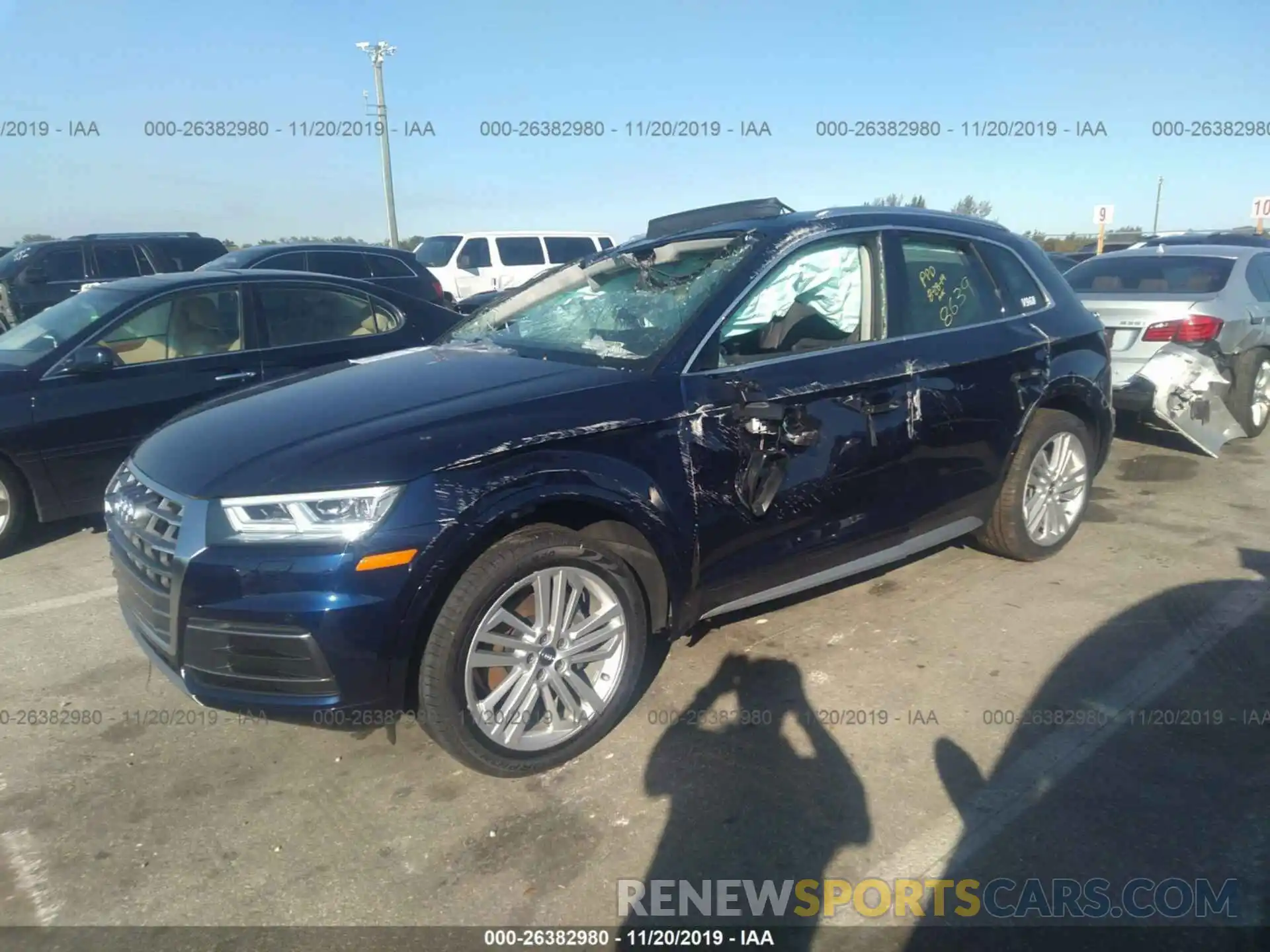 2 Фотография поврежденного автомобиля WA1BNAFY5K2118639 AUDI Q5 2019