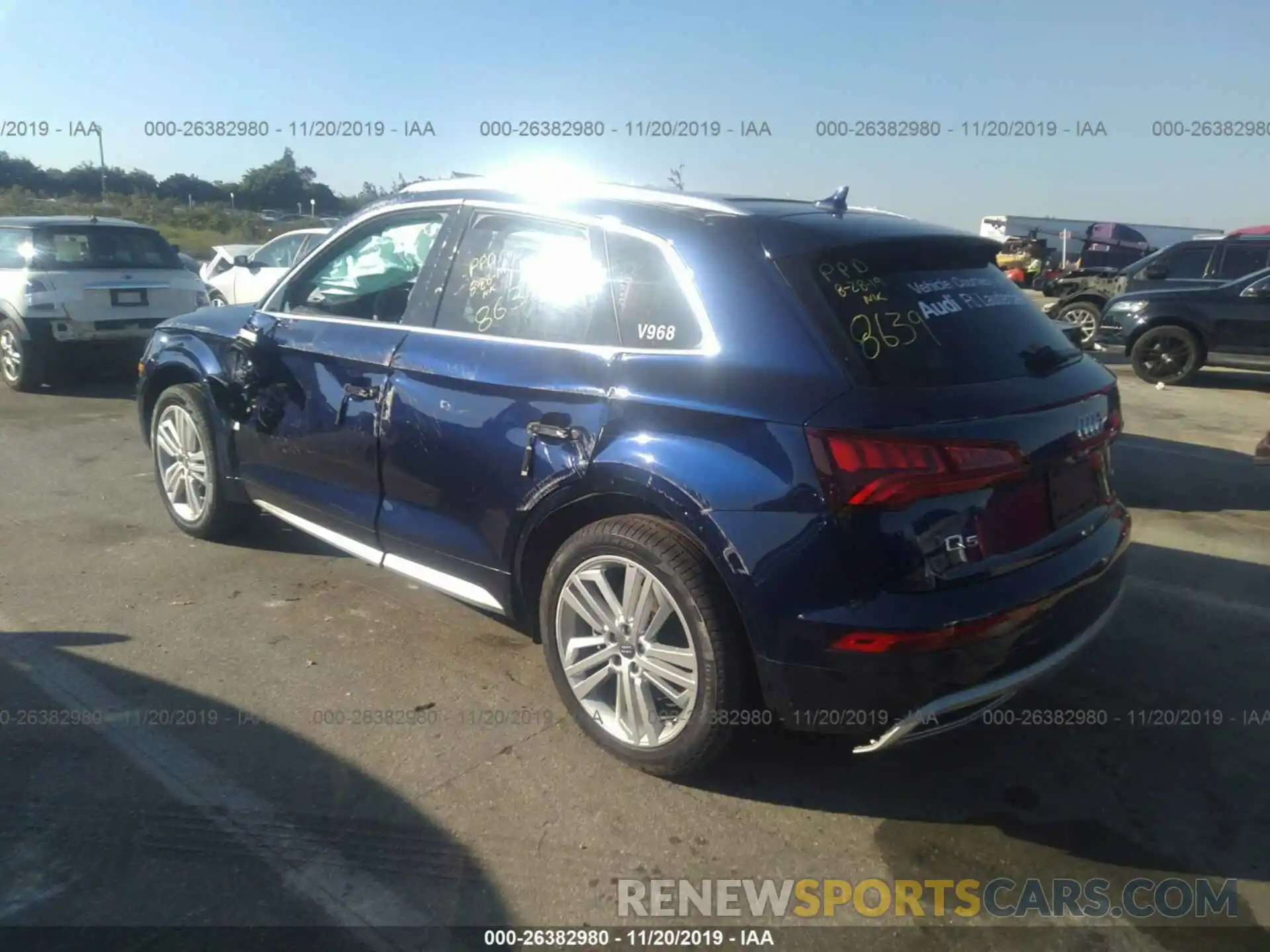 3 Фотография поврежденного автомобиля WA1BNAFY5K2118639 AUDI Q5 2019