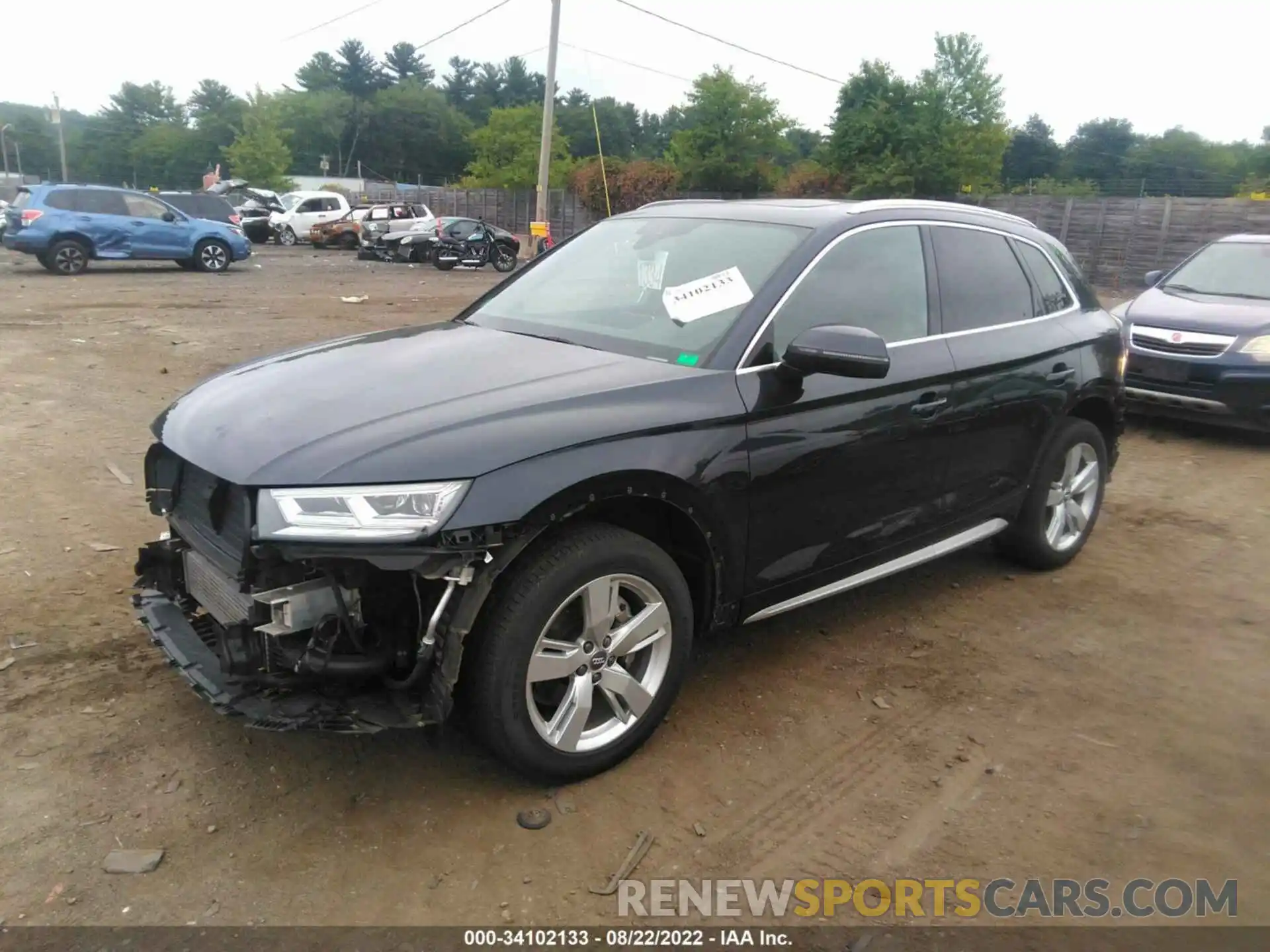 2 Photograph of a damaged car WA1BNAFY6K2074327 AUDI Q5 2019