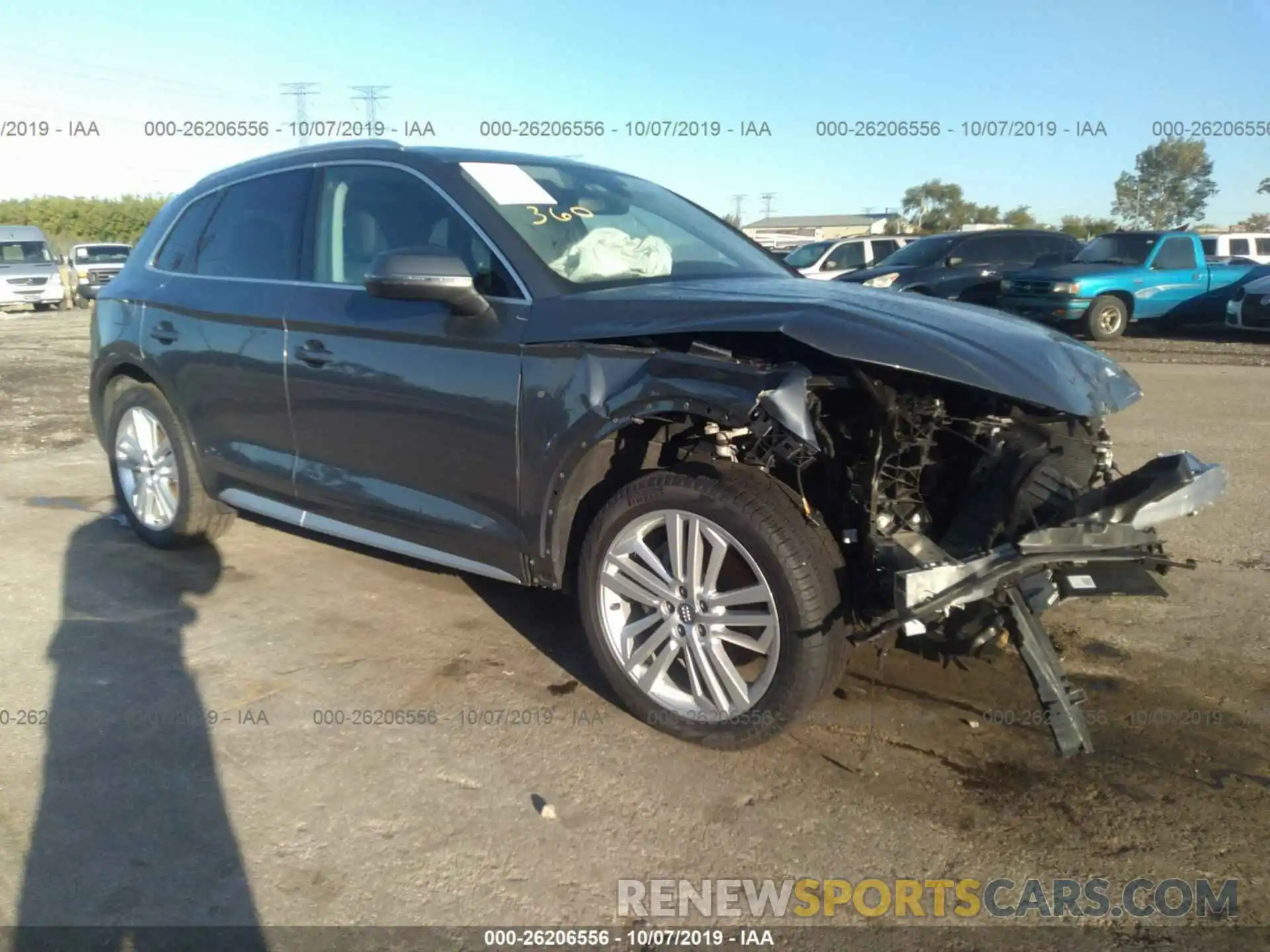 1 Photograph of a damaged car WA1BNAFY7K2019420 AUDI Q5 2019