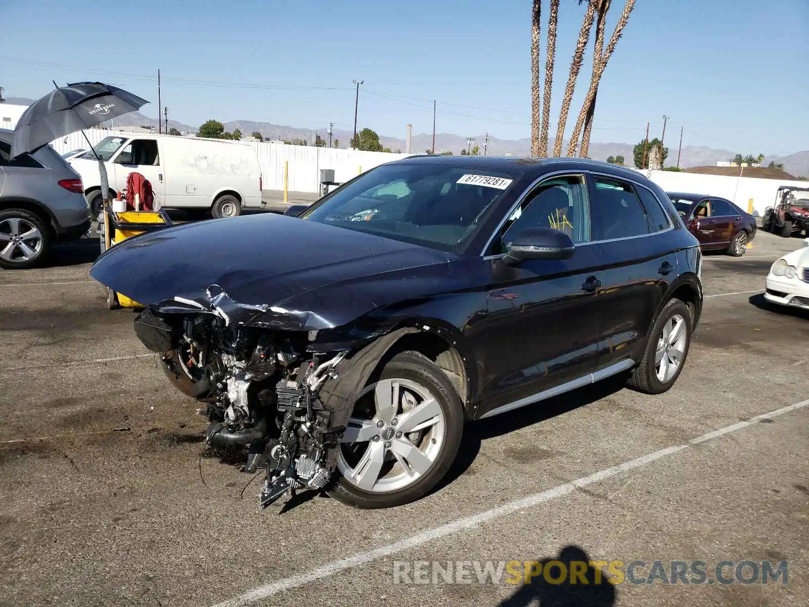 2 Фотография поврежденного автомобиля WA1BNAFY7K2030322 AUDI Q5 2019