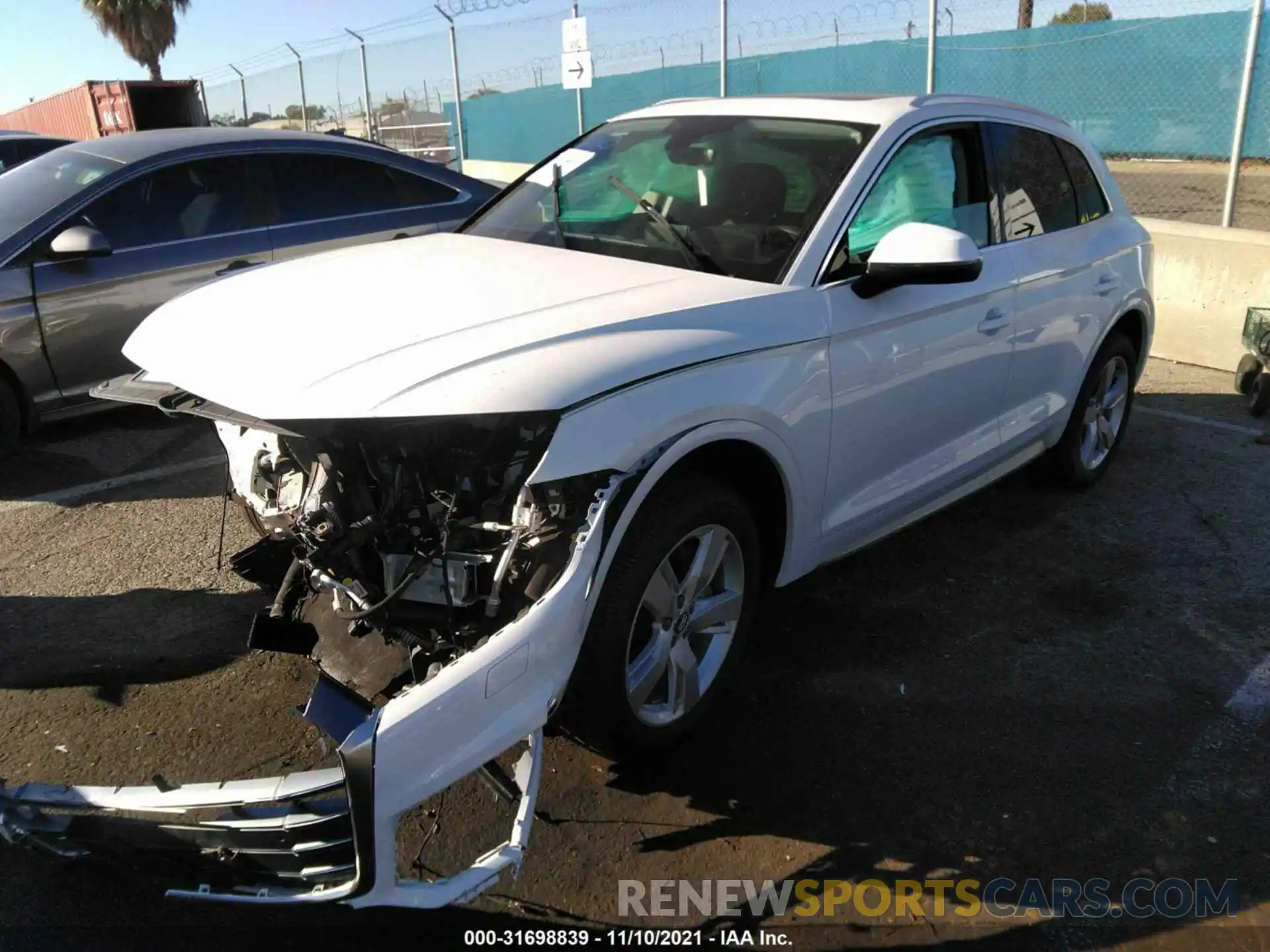 2 Photograph of a damaged car WA1BNAFY7K2032412 AUDI Q5 2019