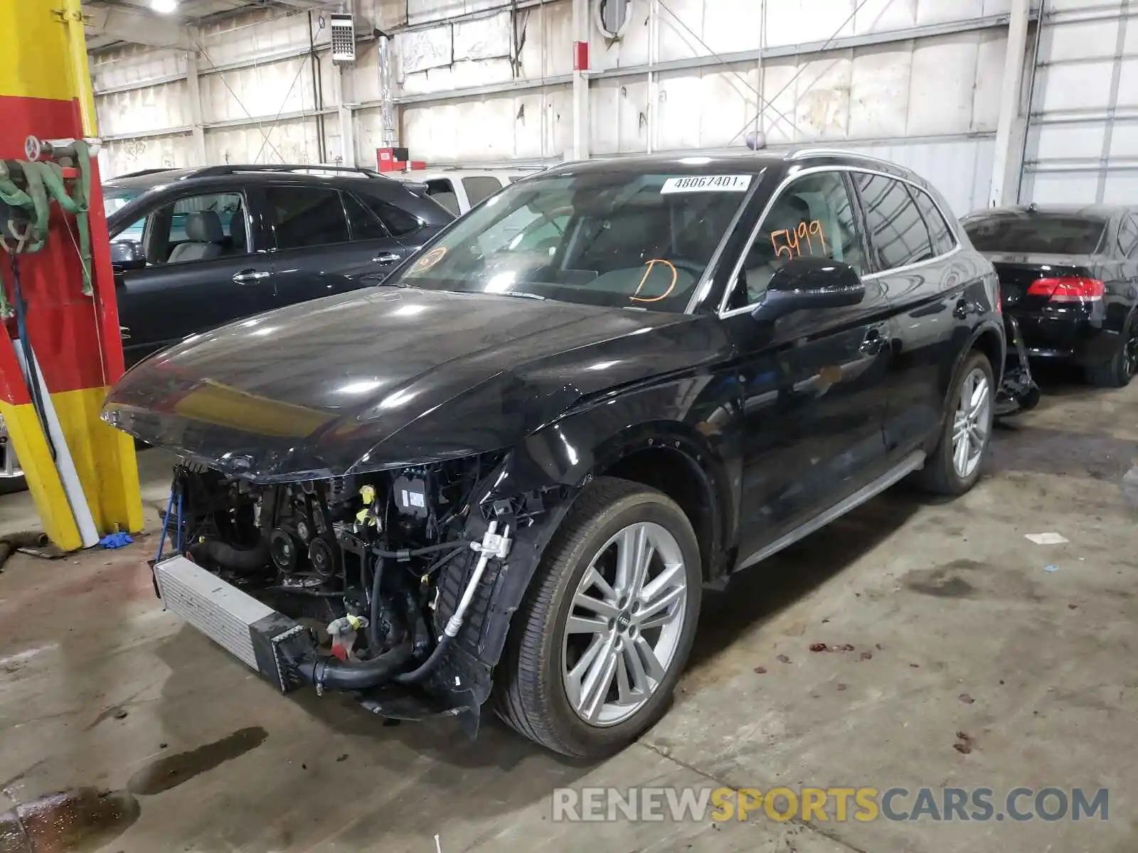 2 Photograph of a damaged car WA1BNAFY7K2052790 AUDI Q5 2019