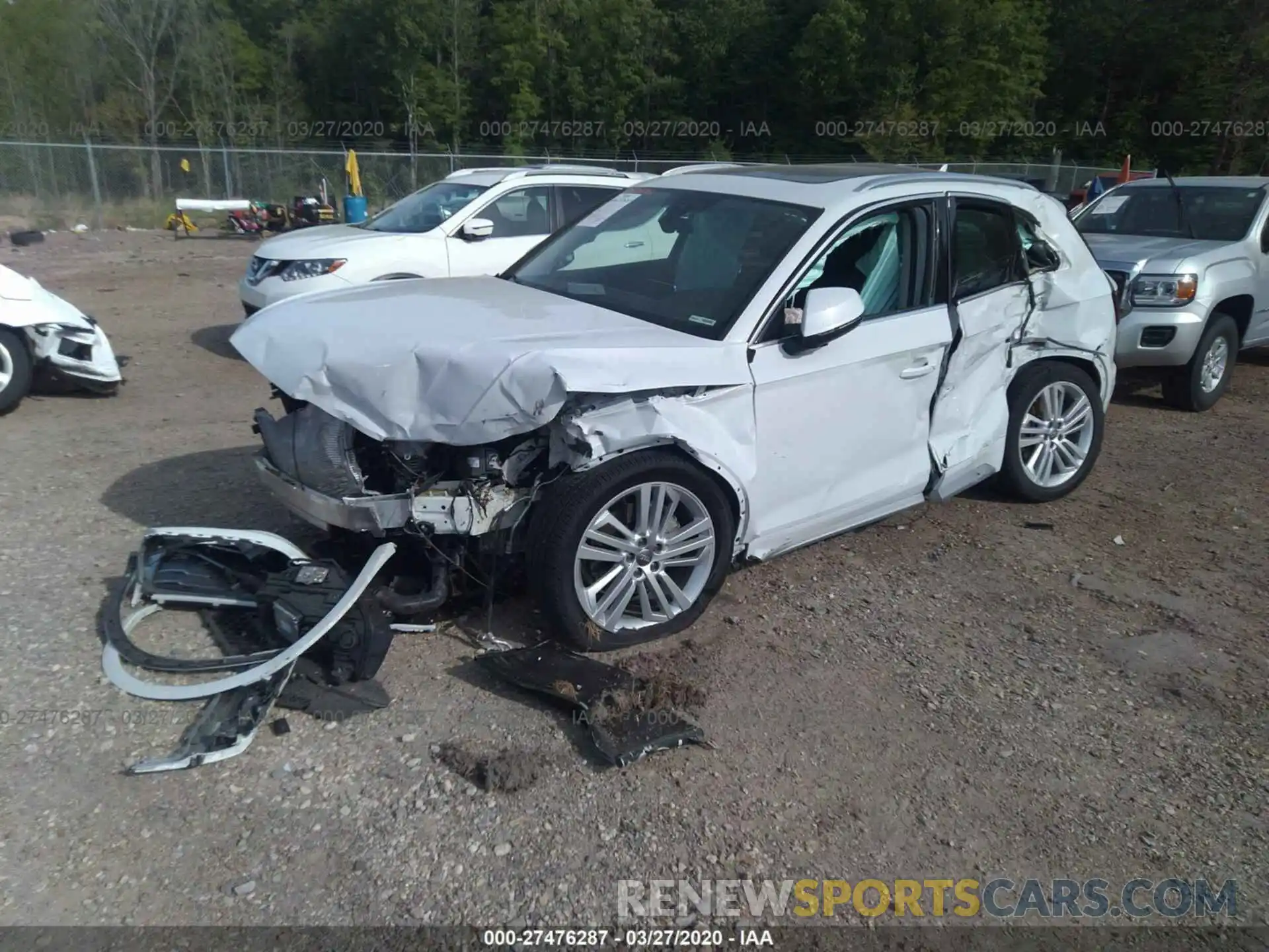 2 Photograph of a damaged car WA1BNAFY7K2121025 AUDI Q5 2019