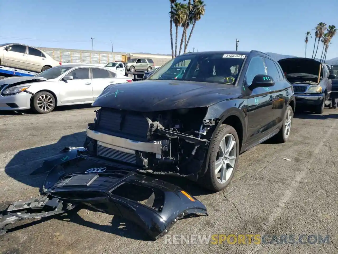 2 Photograph of a damaged car WA1BNAFY7K2129917 AUDI Q5 2019