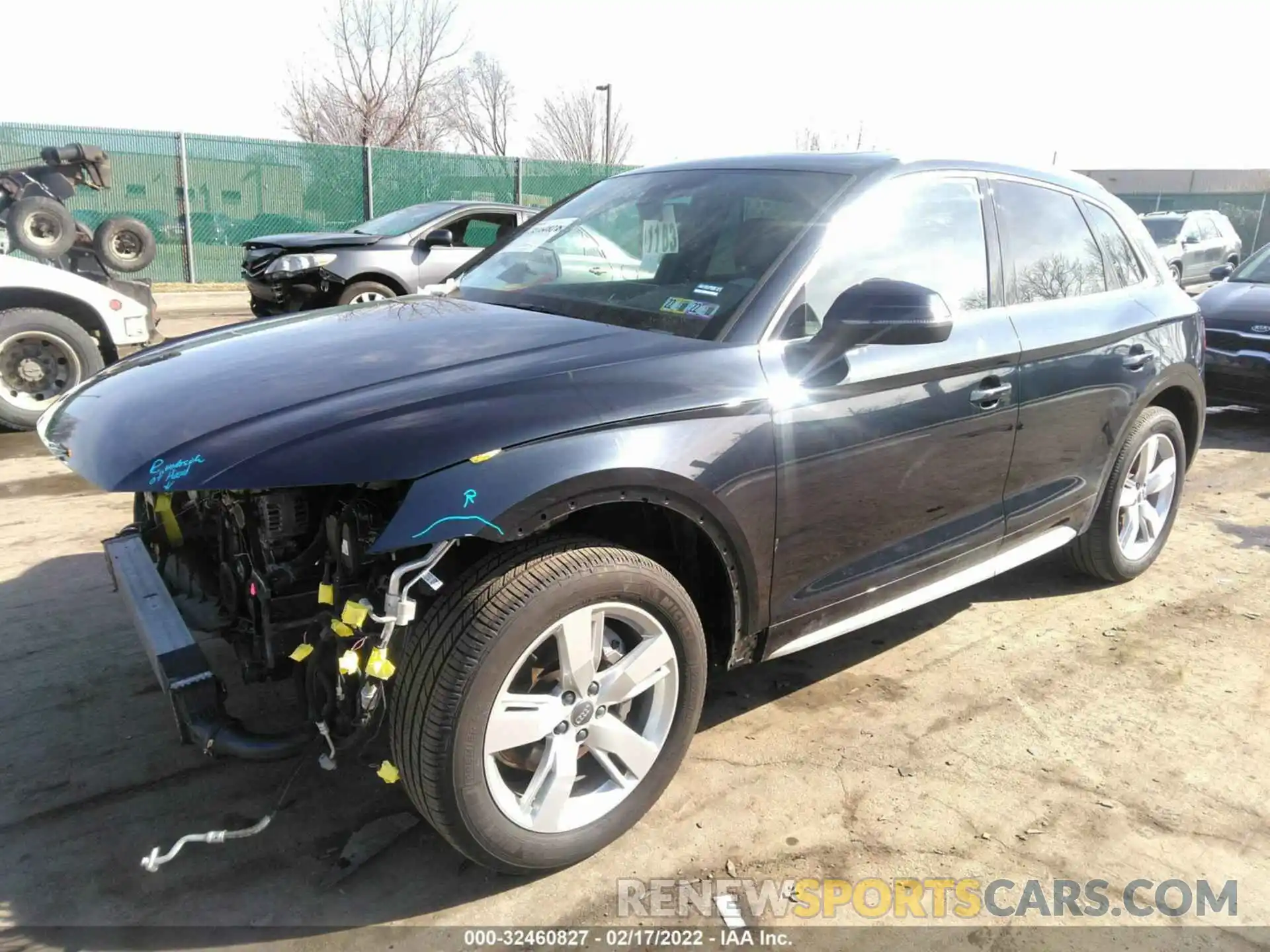 2 Фотография поврежденного автомобиля WA1BNAFY7K2142960 AUDI Q5 2019