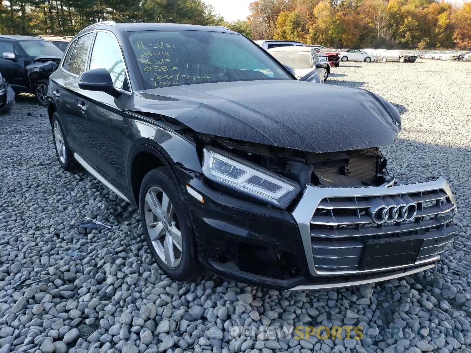 1 Фотография поврежденного автомобиля WA1BNAFY8K2040387 AUDI Q5 2019