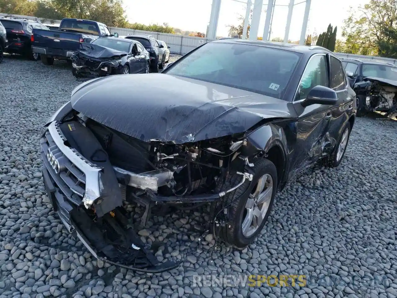 2 Photograph of a damaged car WA1BNAFY8K2040387 AUDI Q5 2019