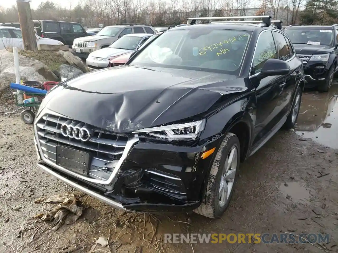 2 Фотография поврежденного автомобиля WA1BNAFY8K2046545 AUDI Q5 2019