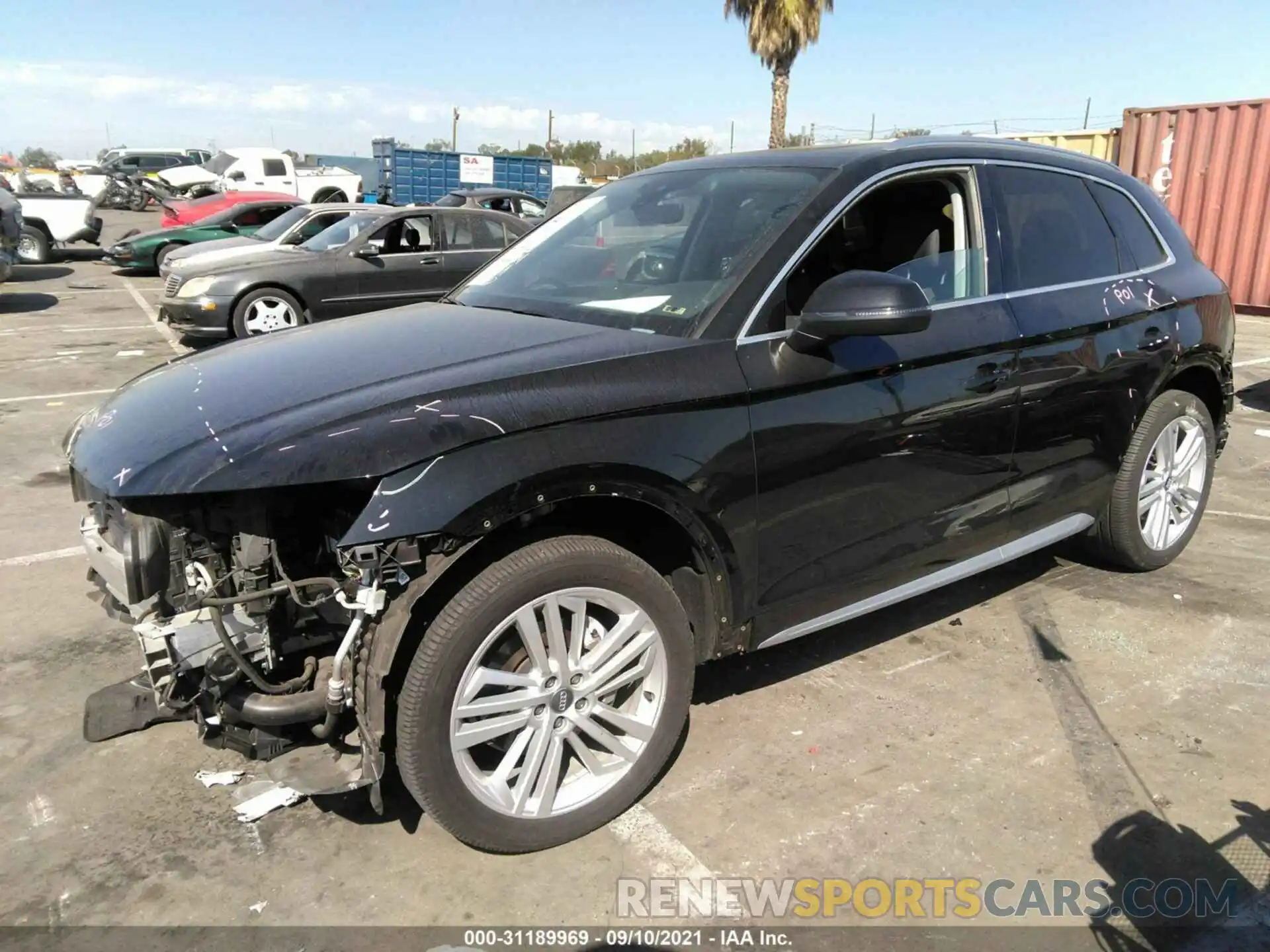 2 Фотография поврежденного автомобиля WA1BNAFY8K2050854 AUDI Q5 2019