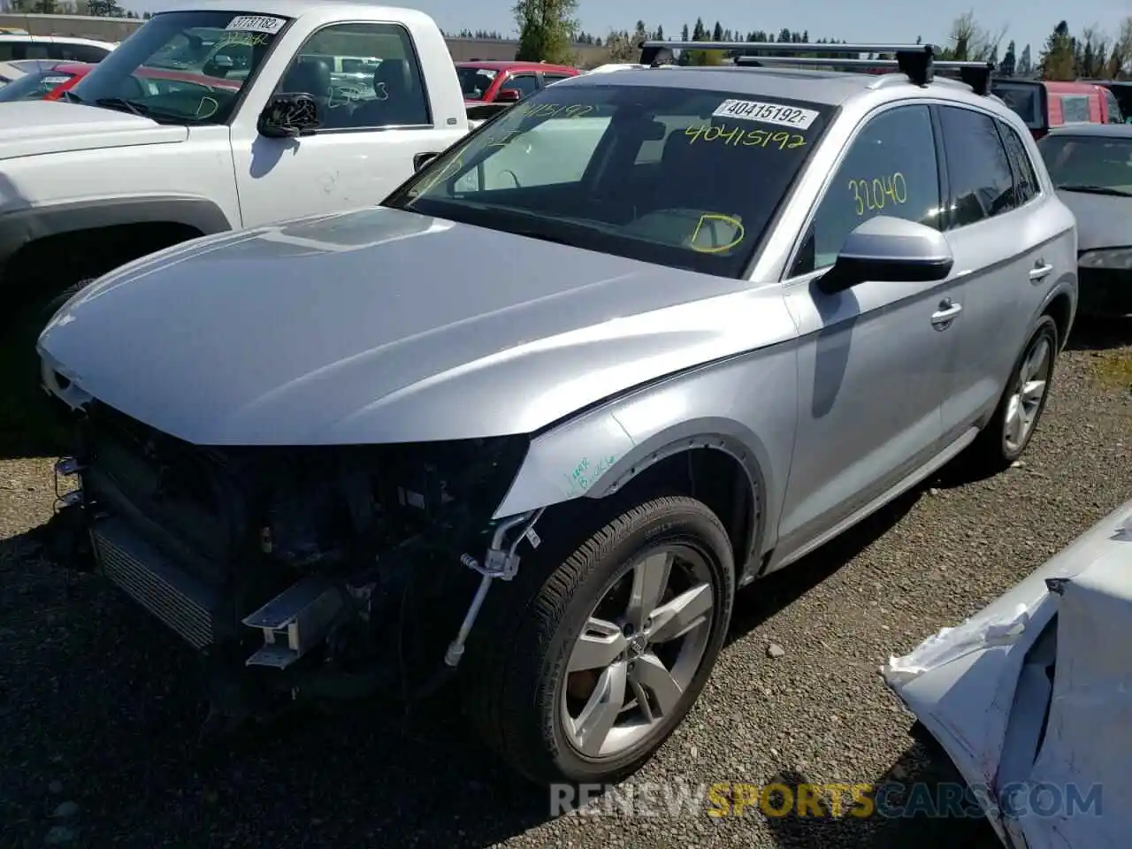 2 Фотография поврежденного автомобиля WA1BNAFY8K2054600 AUDI Q5 2019