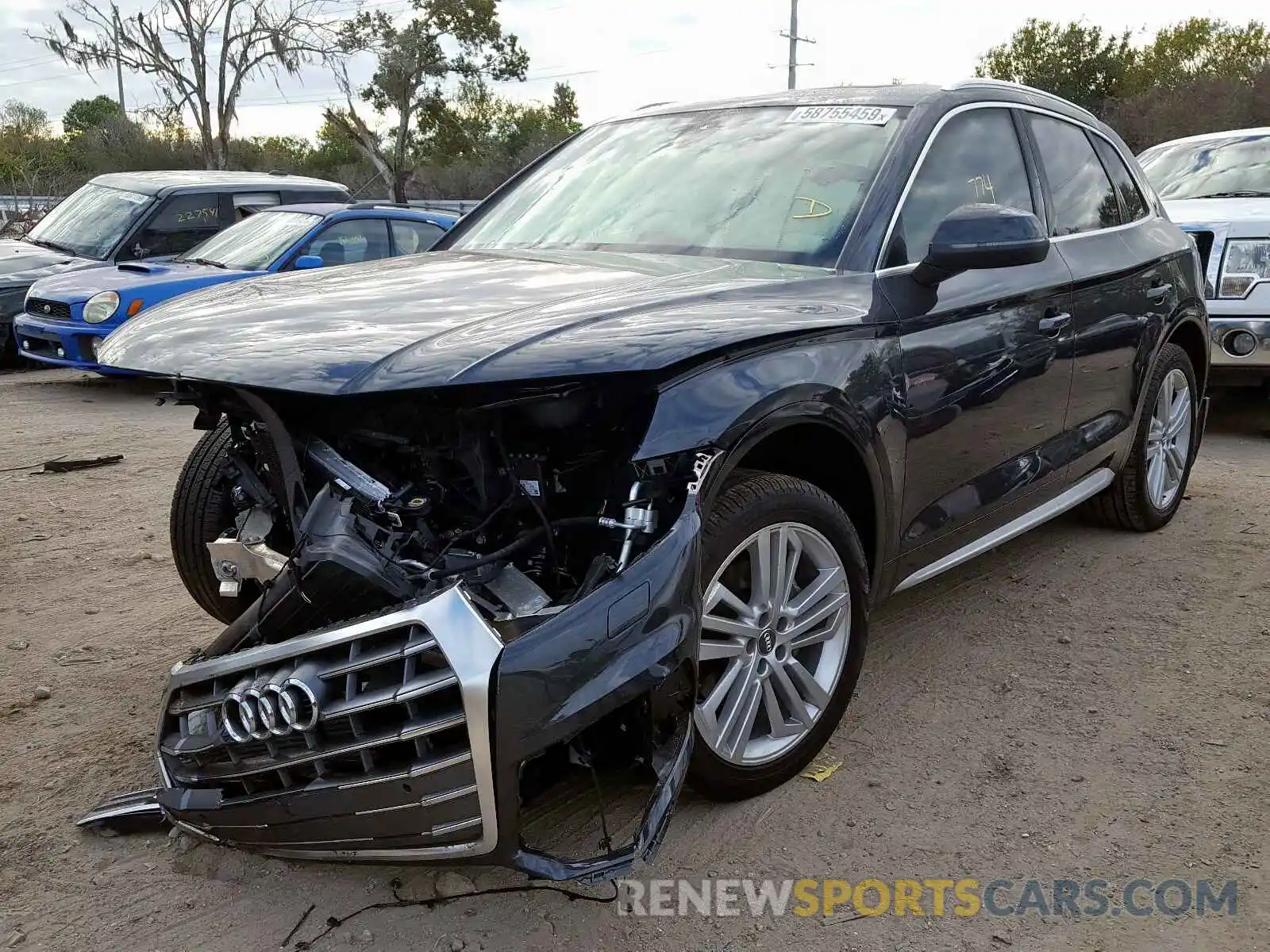 2 Photograph of a damaged car WA1BNAFY8K2100183 AUDI Q5 2019