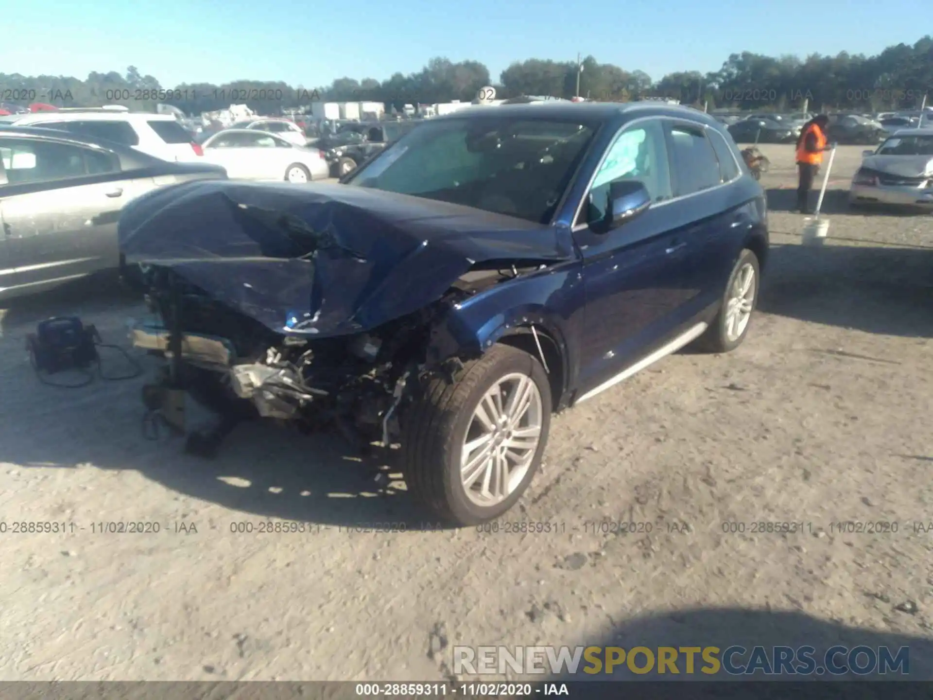 2 Photograph of a damaged car WA1BNAFY8K2100460 AUDI Q5 2019