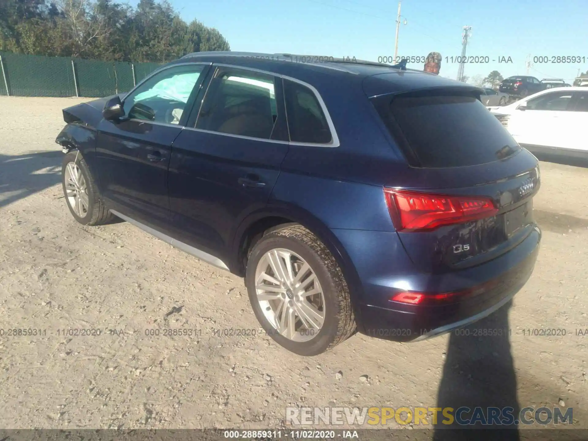 3 Фотография поврежденного автомобиля WA1BNAFY8K2100460 AUDI Q5 2019