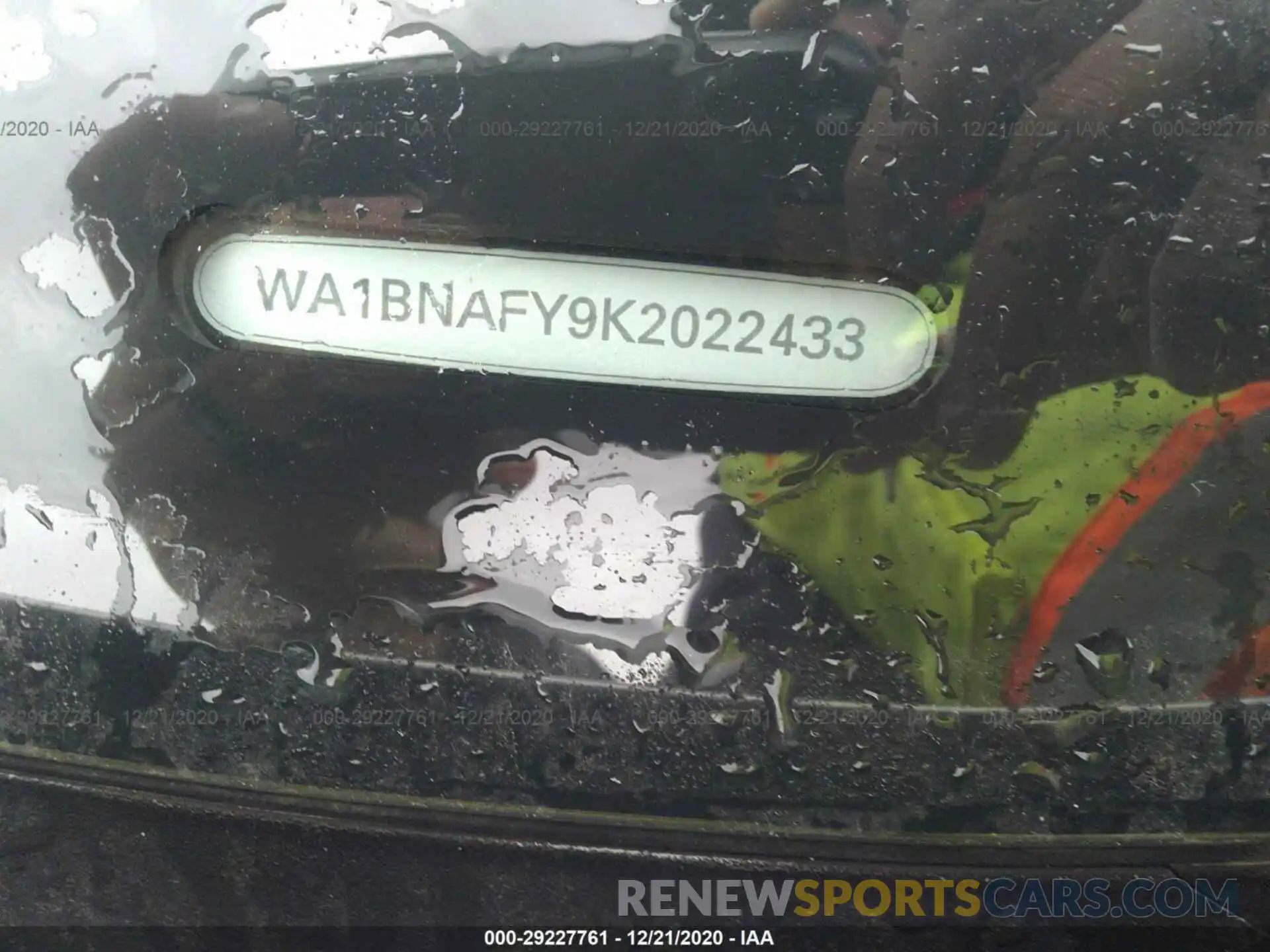 9 Photograph of a damaged car WA1BNAFY9K2022433 AUDI Q5 2019