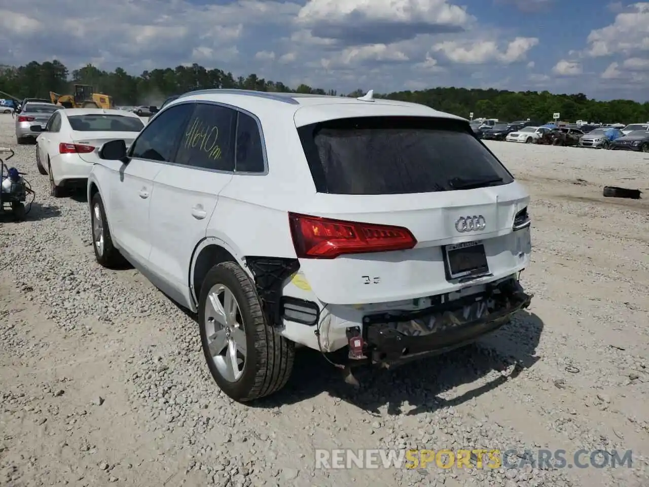 3 Фотография поврежденного автомобиля WA1BNAFY9K2026580 AUDI Q5 2019