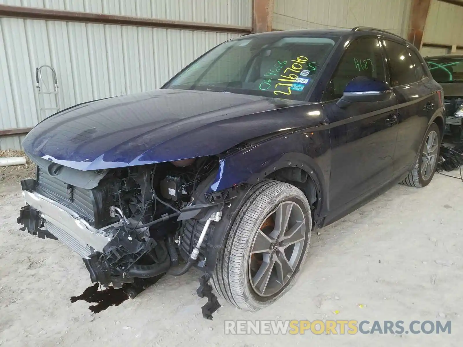 2 Photograph of a damaged car WA1BNAFY9K2029656 AUDI Q5 2019