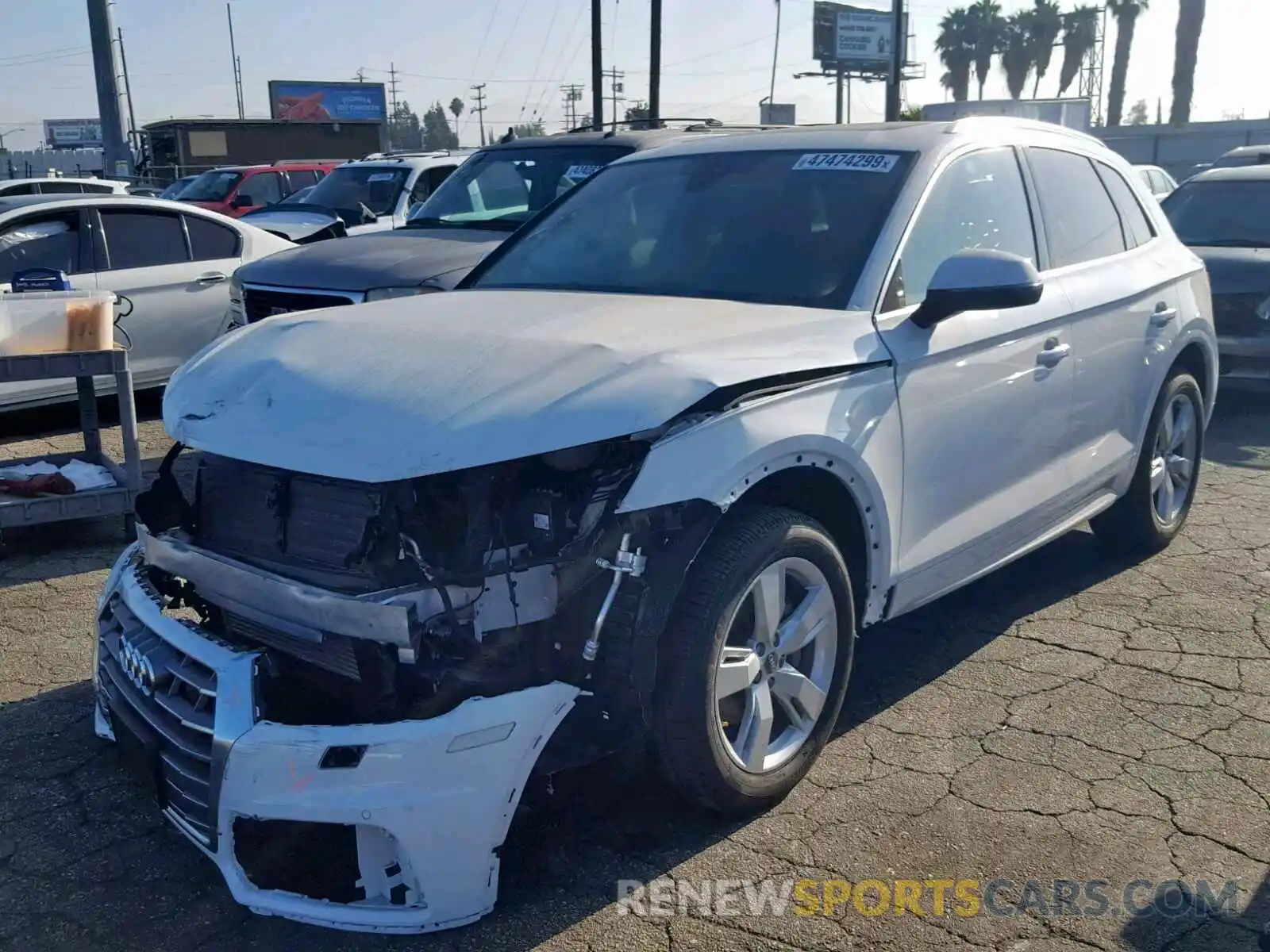 2 Photograph of a damaged car WA1BNAFY9K2045176 AUDI Q5 2019