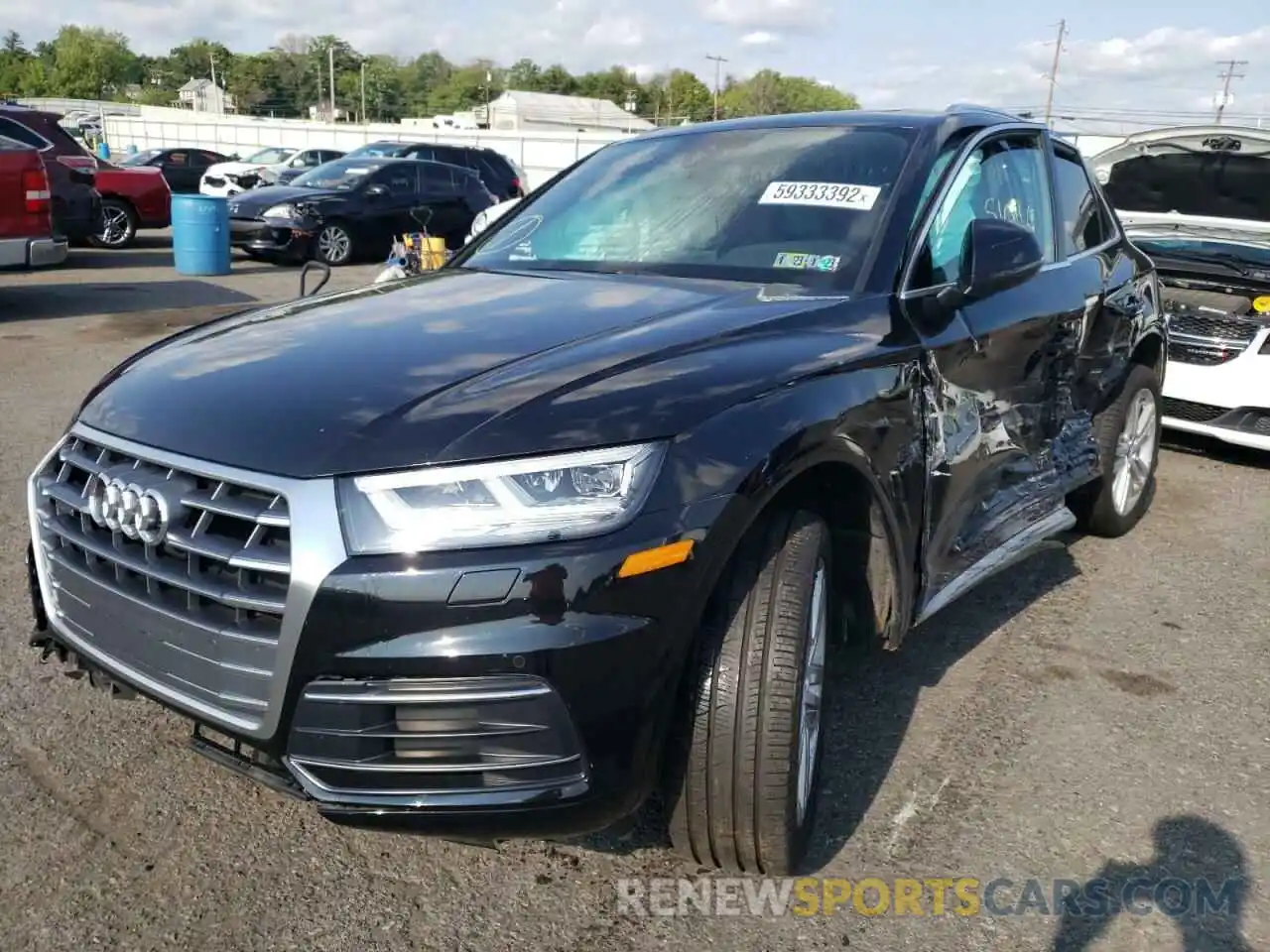 2 Фотография поврежденного автомобиля WA1BNAFY9K2121639 AUDI Q5 2019