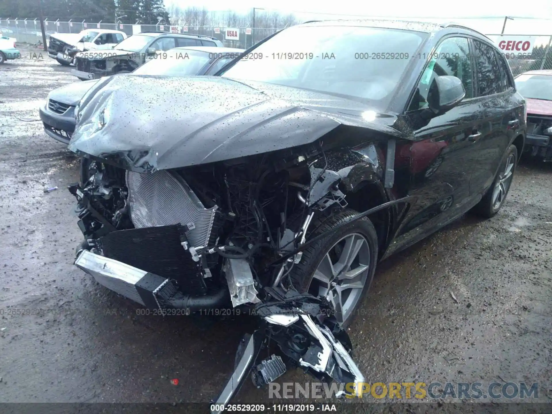 2 Photograph of a damaged car WA1BNAFY9K2128011 AUDI Q5 2019