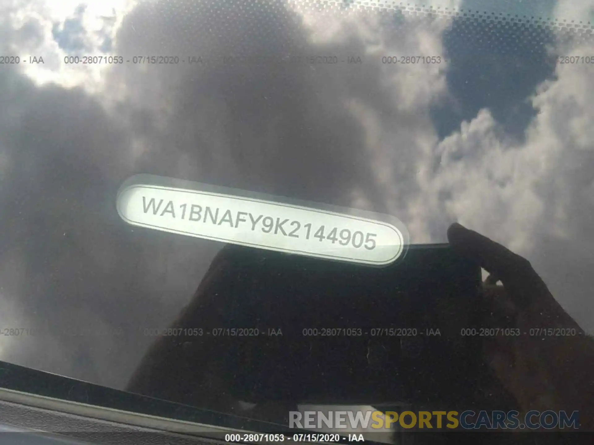 9 Фотография поврежденного автомобиля WA1BNAFY9K2144905 AUDI Q5 2019