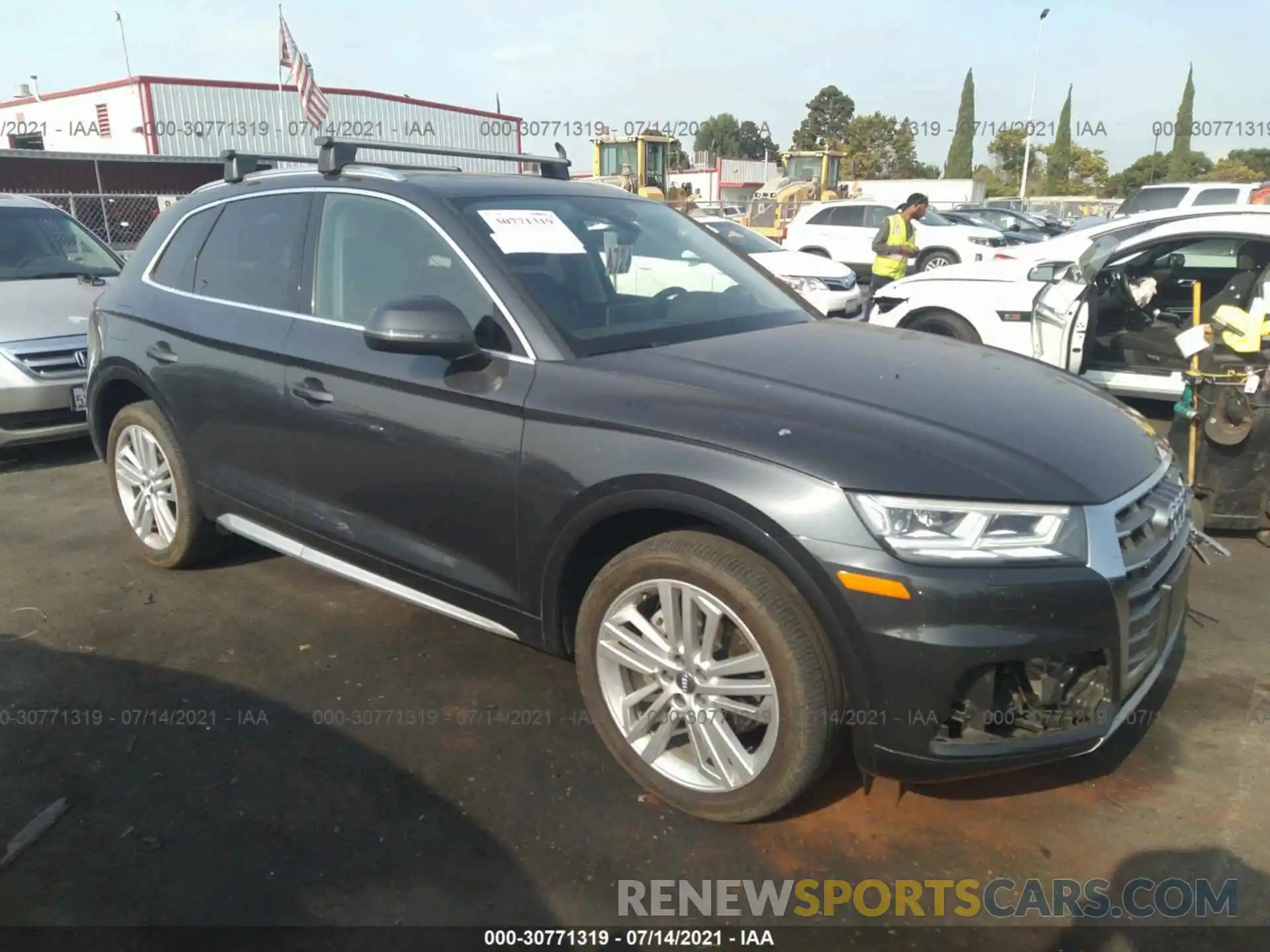 1 Фотография поврежденного автомобиля WA1BNAFYXK2031268 AUDI Q5 2019