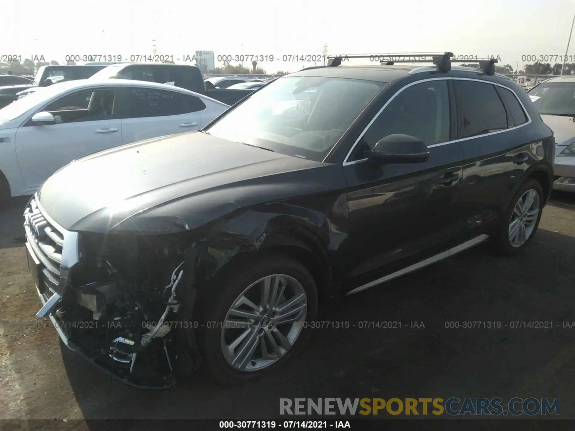 2 Фотография поврежденного автомобиля WA1BNAFYXK2031268 AUDI Q5 2019