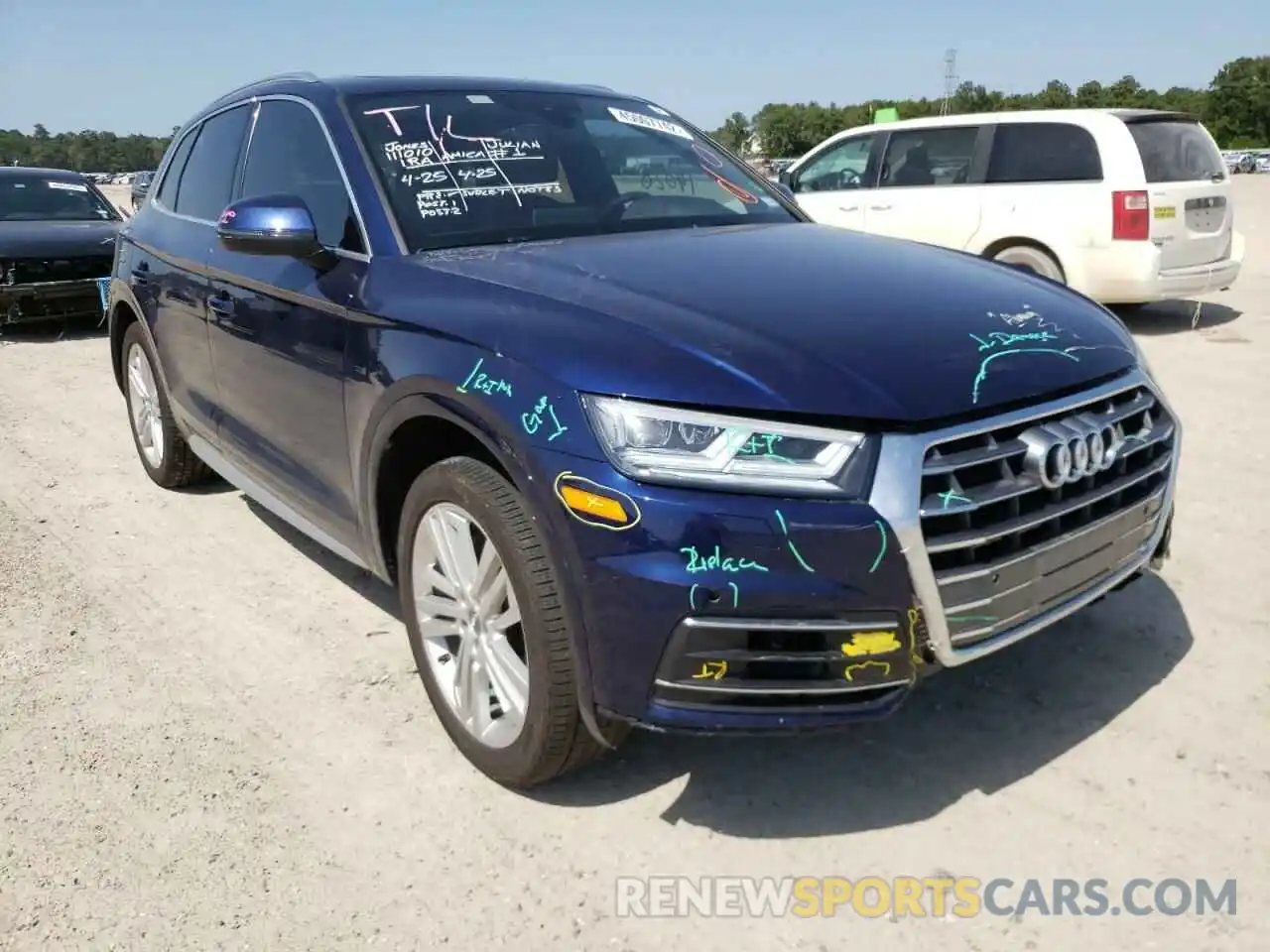 1 Фотография поврежденного автомобиля WA1BNAFYXK2093009 AUDI Q5 2019