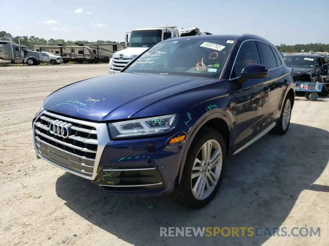 2 Фотография поврежденного автомобиля WA1BNAFYXK2093009 AUDI Q5 2019