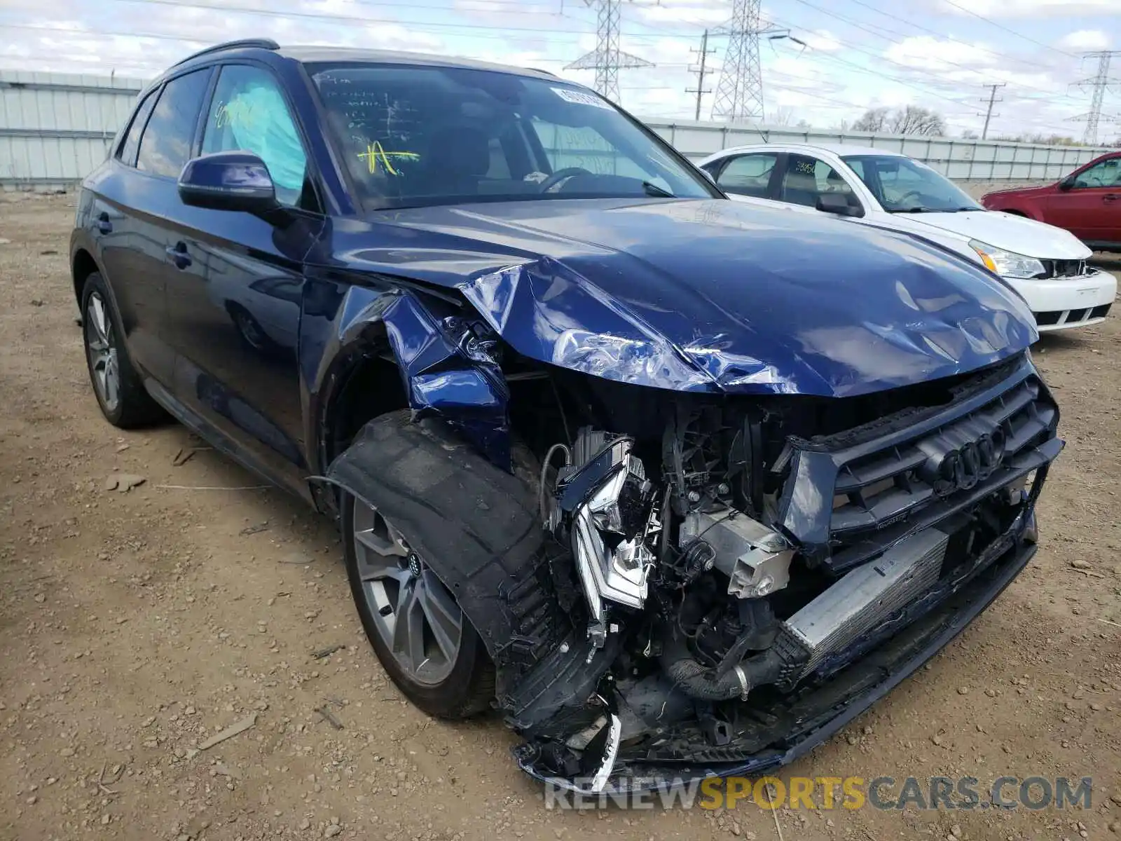 1 Фотография поврежденного автомобиля WA1BNAFYXK2127983 AUDI Q5 2019