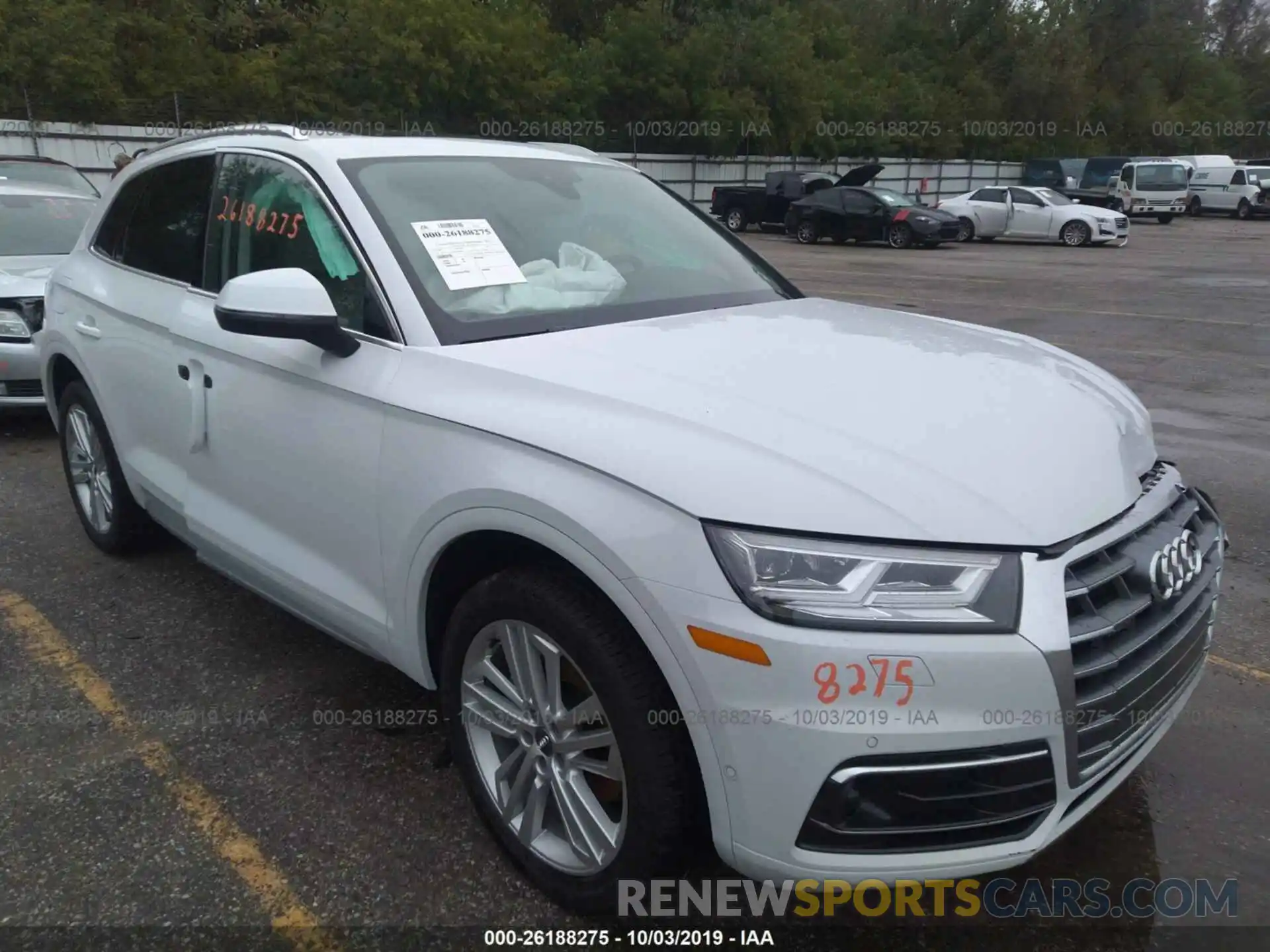 1 Photograph of a damaged car WA1CNAFY2K2094580 AUDI Q5 2019