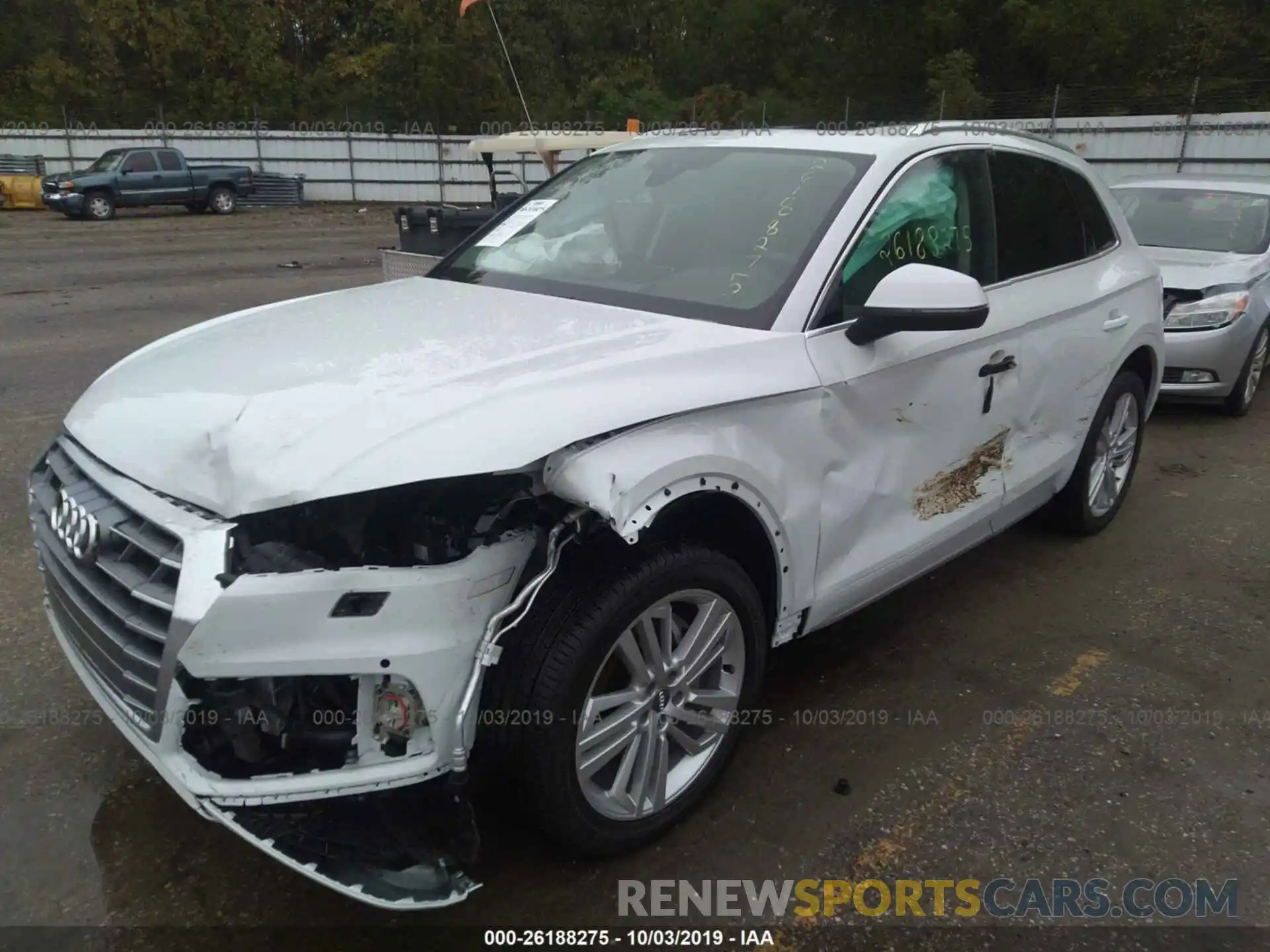 2 Photograph of a damaged car WA1CNAFY2K2094580 AUDI Q5 2019