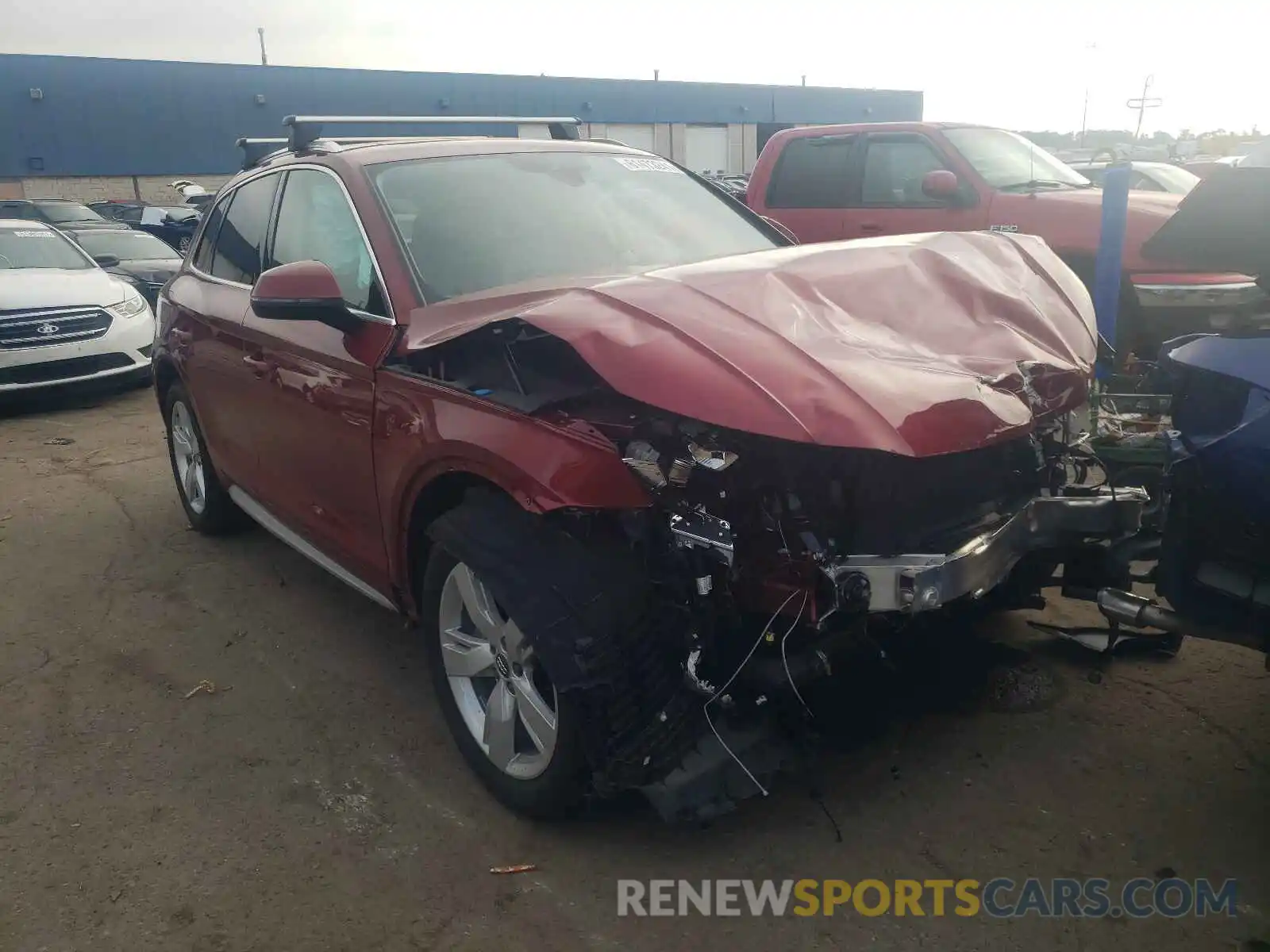 1 Photograph of a damaged car WA1CNAFY2K2131465 AUDI Q5 2019