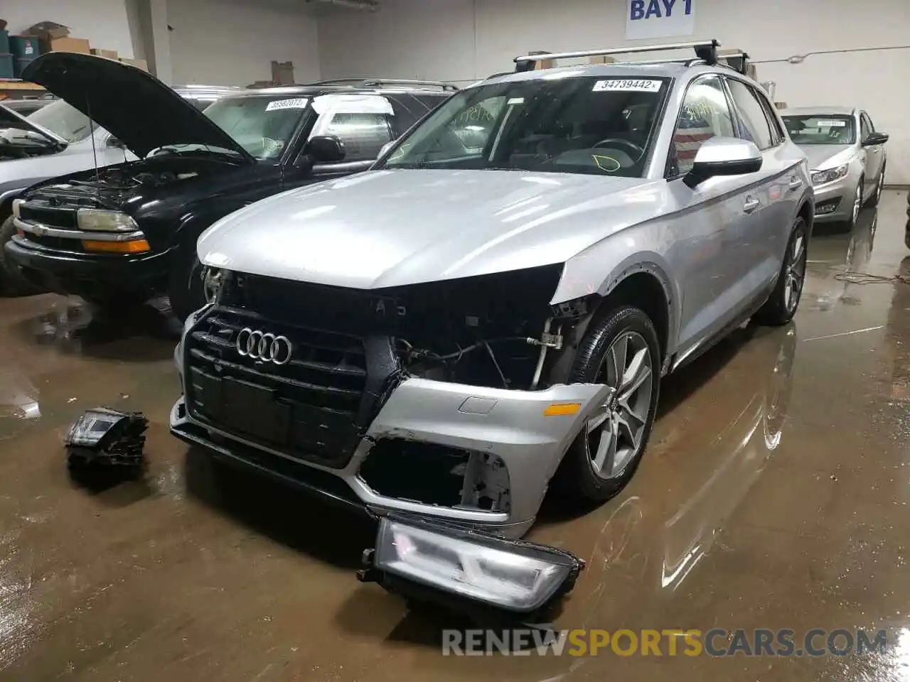 2 Фотография поврежденного автомобиля WA1CNAFY3K2027826 AUDI Q5 2019