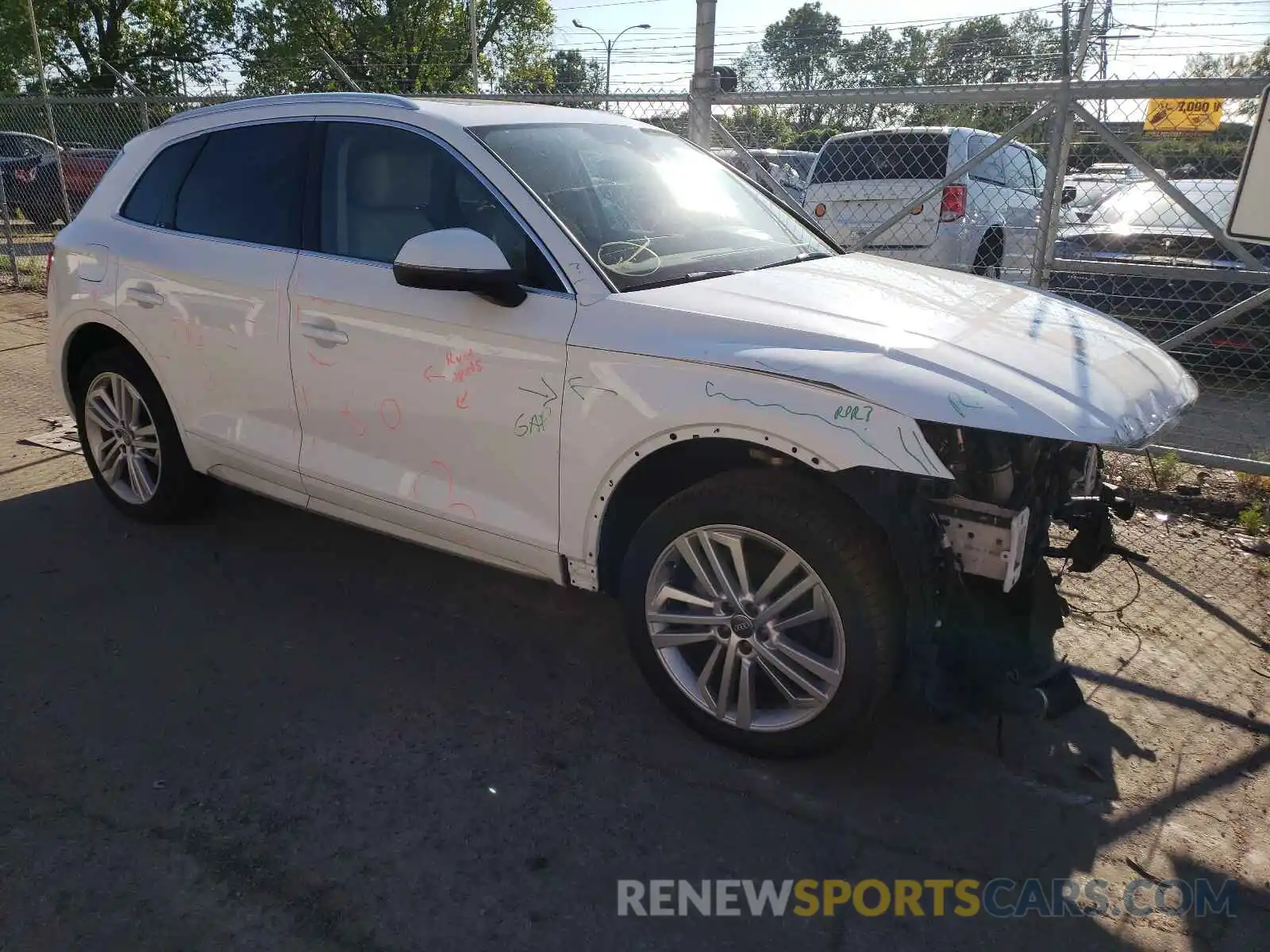 1 Photograph of a damaged car WA1CNAFY7K2015582 AUDI Q5 2019