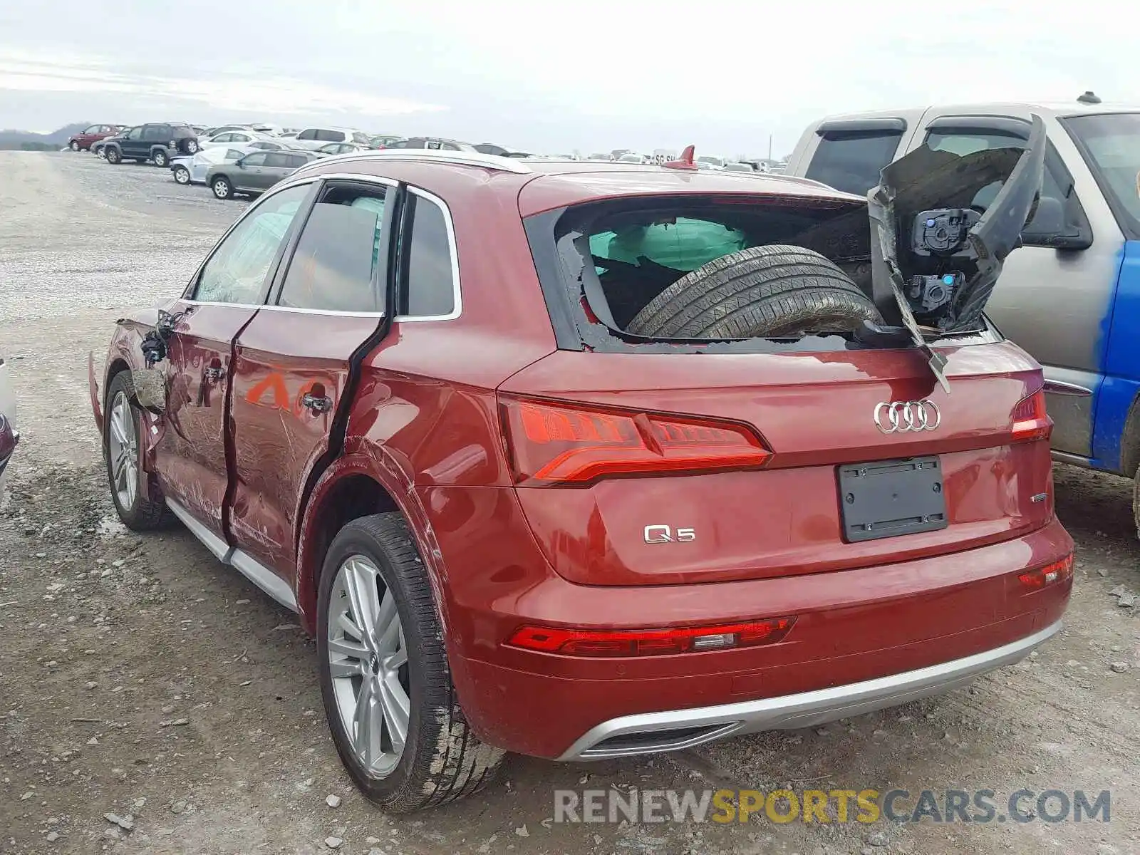 3 Фотография поврежденного автомобиля WA1CNAFY8K2024324 AUDI Q5 2019