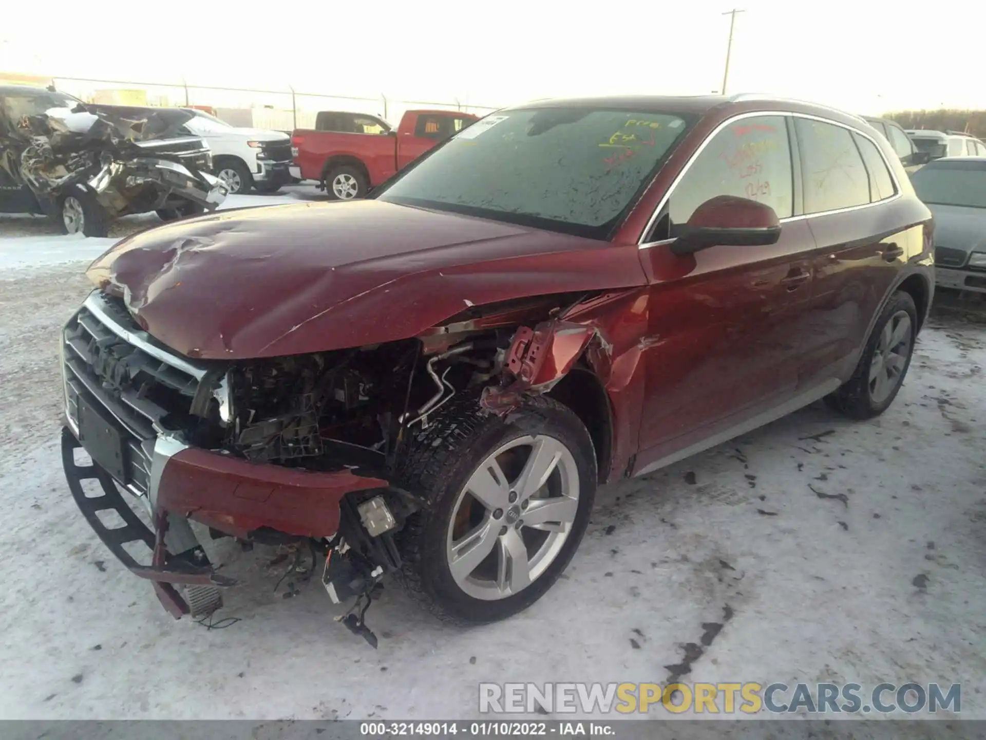 2 Photograph of a damaged car WA1CNAFY8K2099931 AUDI Q5 2019