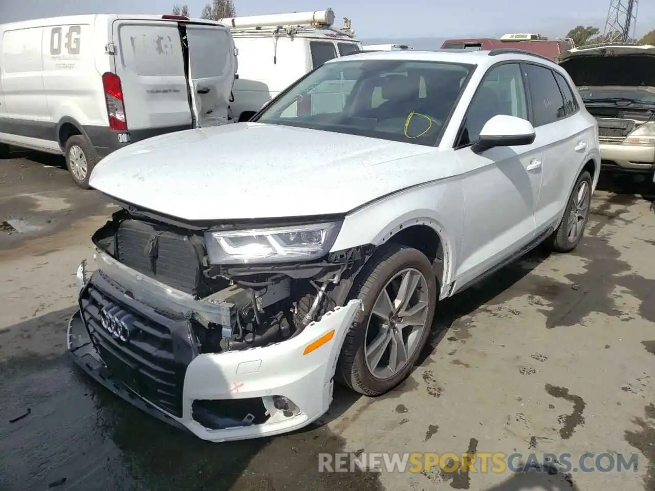 2 Фотография поврежденного автомобиля WA1CNAFY9K2057798 AUDI Q5 2019