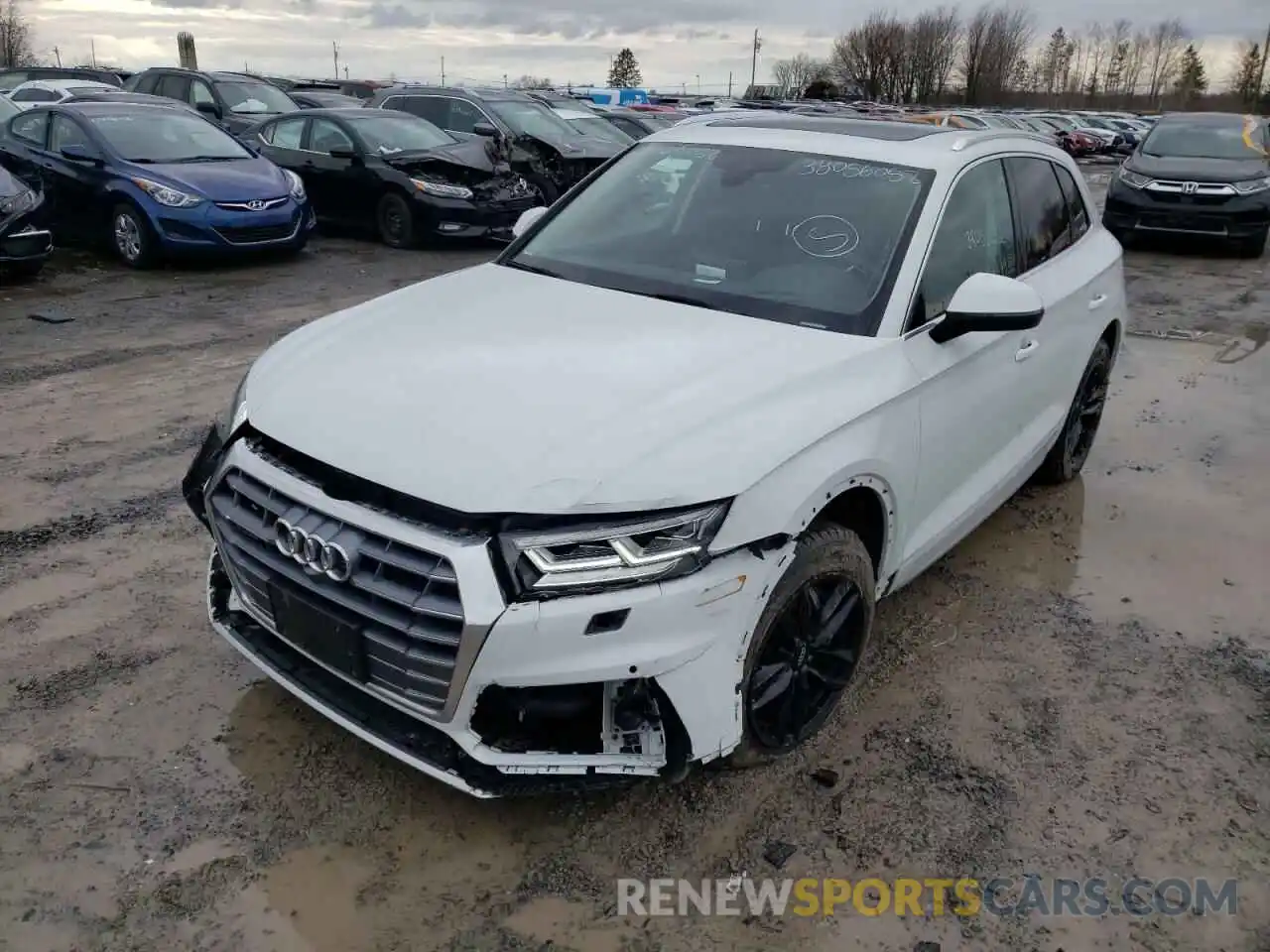 2 Фотография поврежденного автомобиля WA1CNAFYXK2080801 AUDI Q5 2019