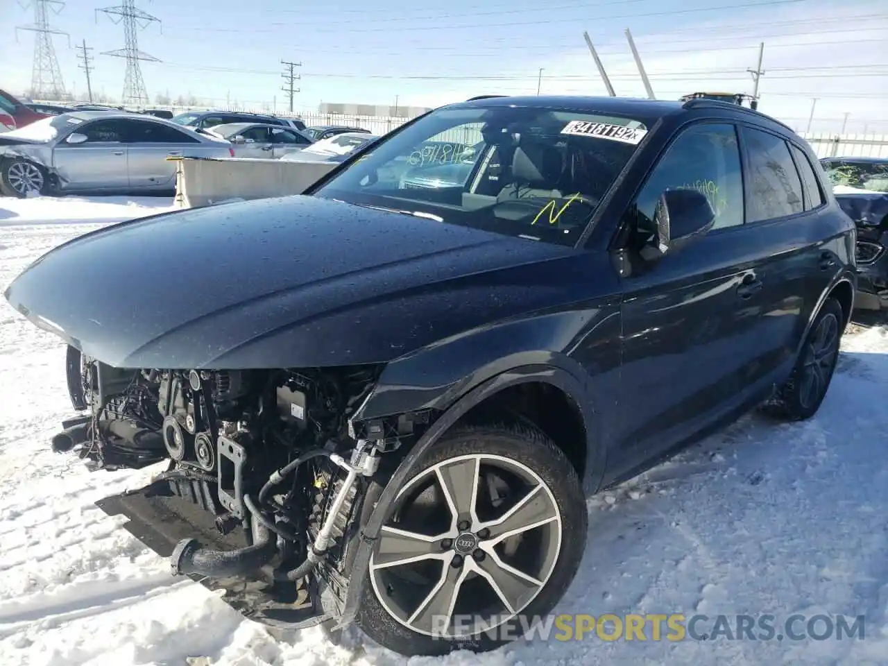 2 Фотография поврежденного автомобиля WA1CNBFY0K2030351 AUDI Q5 2019