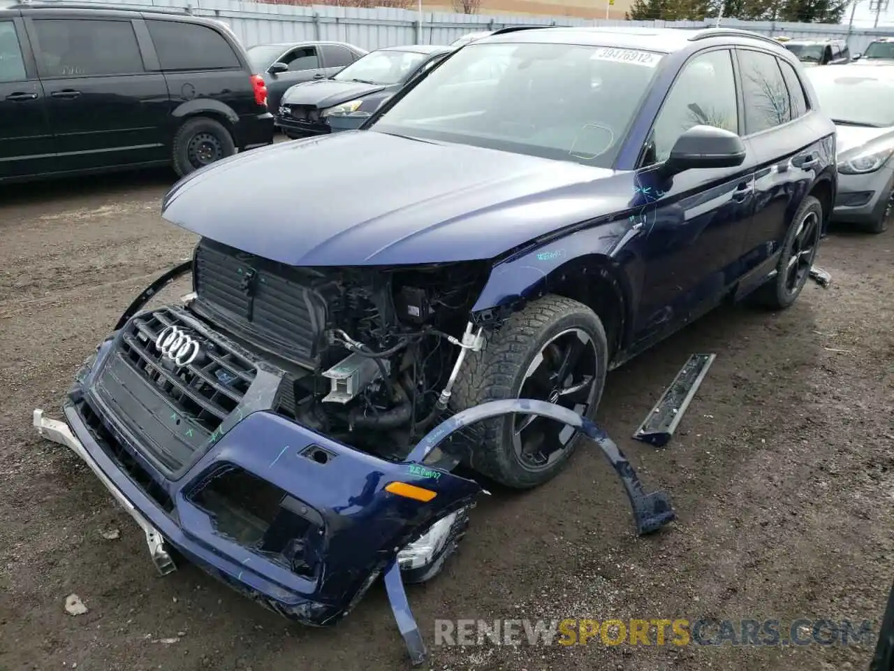 2 Фотография поврежденного автомобиля WA1FNAFY0K2034794 AUDI Q5 2019