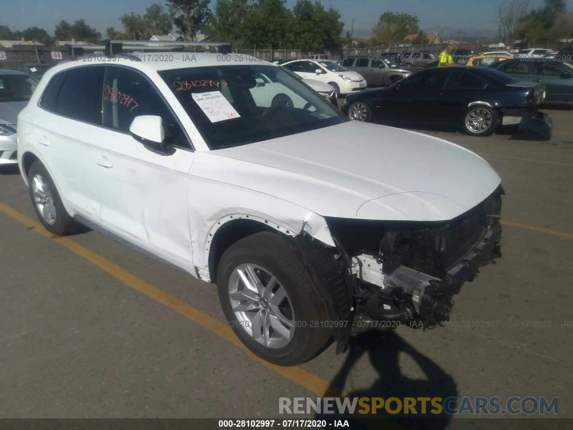 1 Photograph of a damaged car WA1ANAFY1L2063085 AUDI Q5 2020