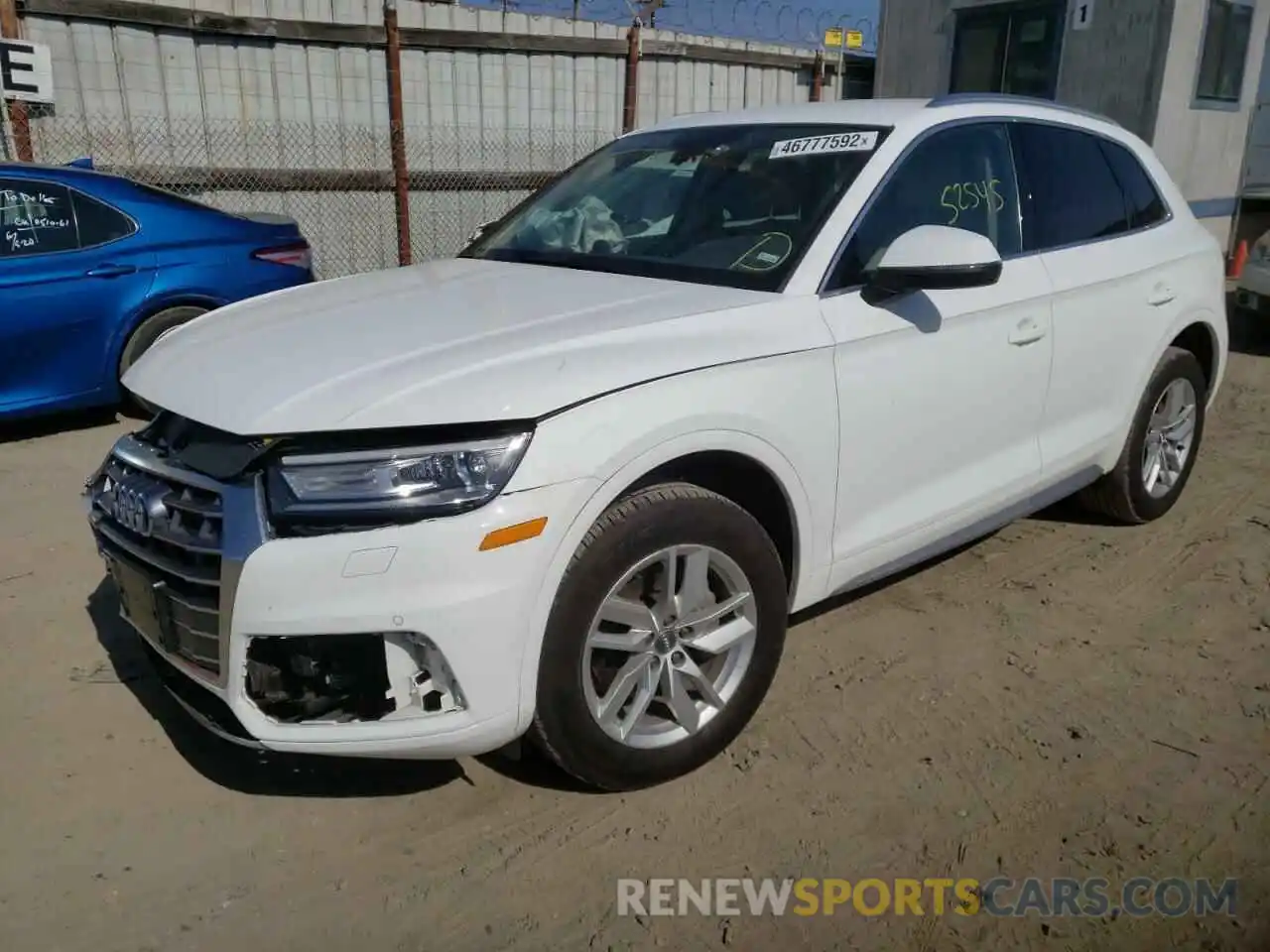 2 Photograph of a damaged car WA1ANAFY1L2063684 AUDI Q5 2020